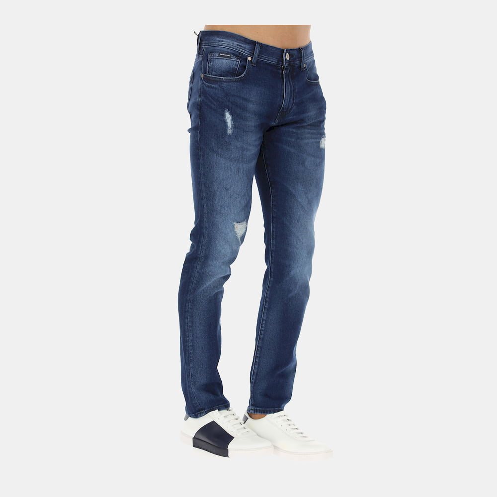 Armani Exchange Calças Trousers Zj13 Z1fuz Denim Denim Shot6