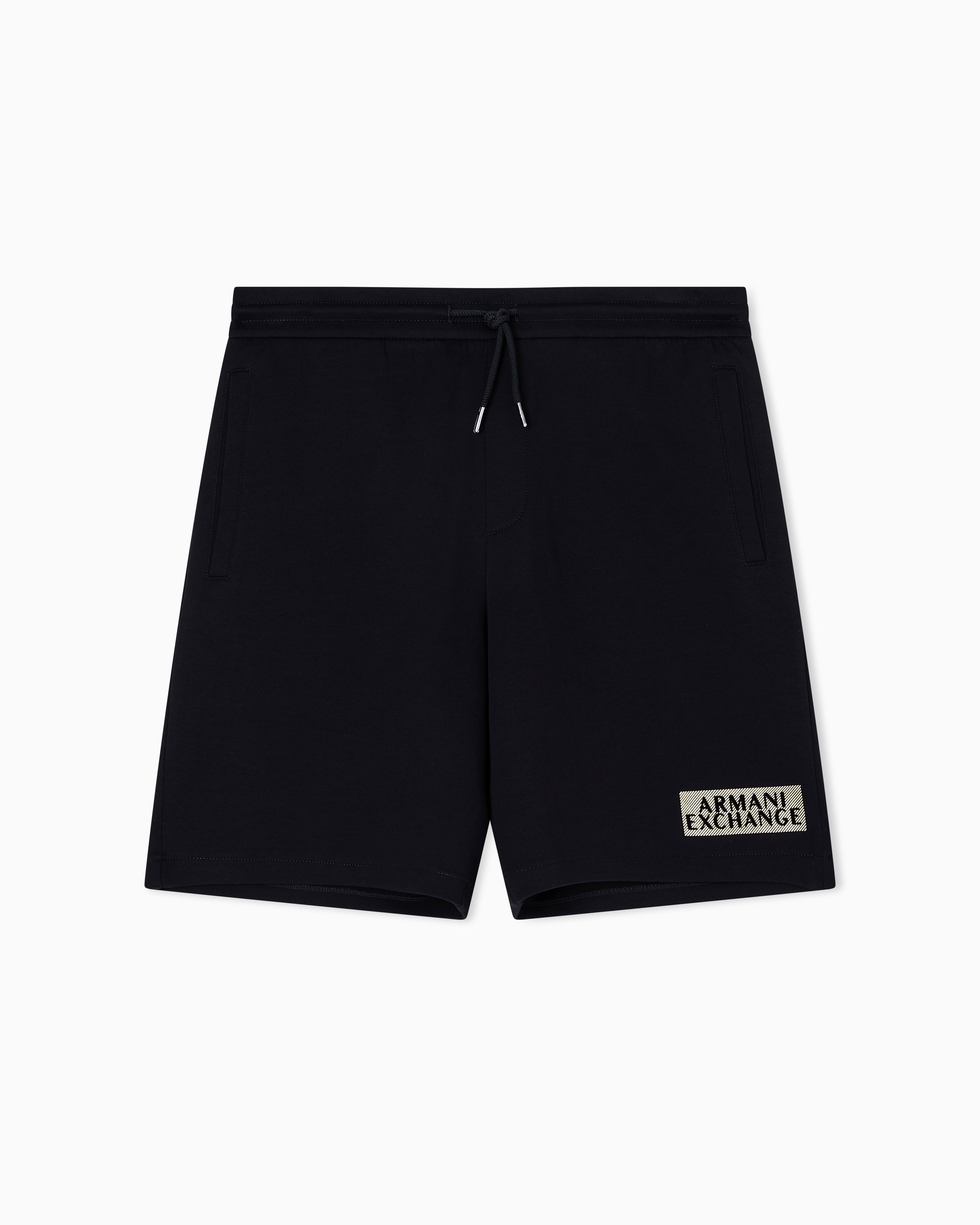 Armani Exchange Calcao Shorts Xm001887 Af10818 Blk Gold Preto Ouro_shot4
