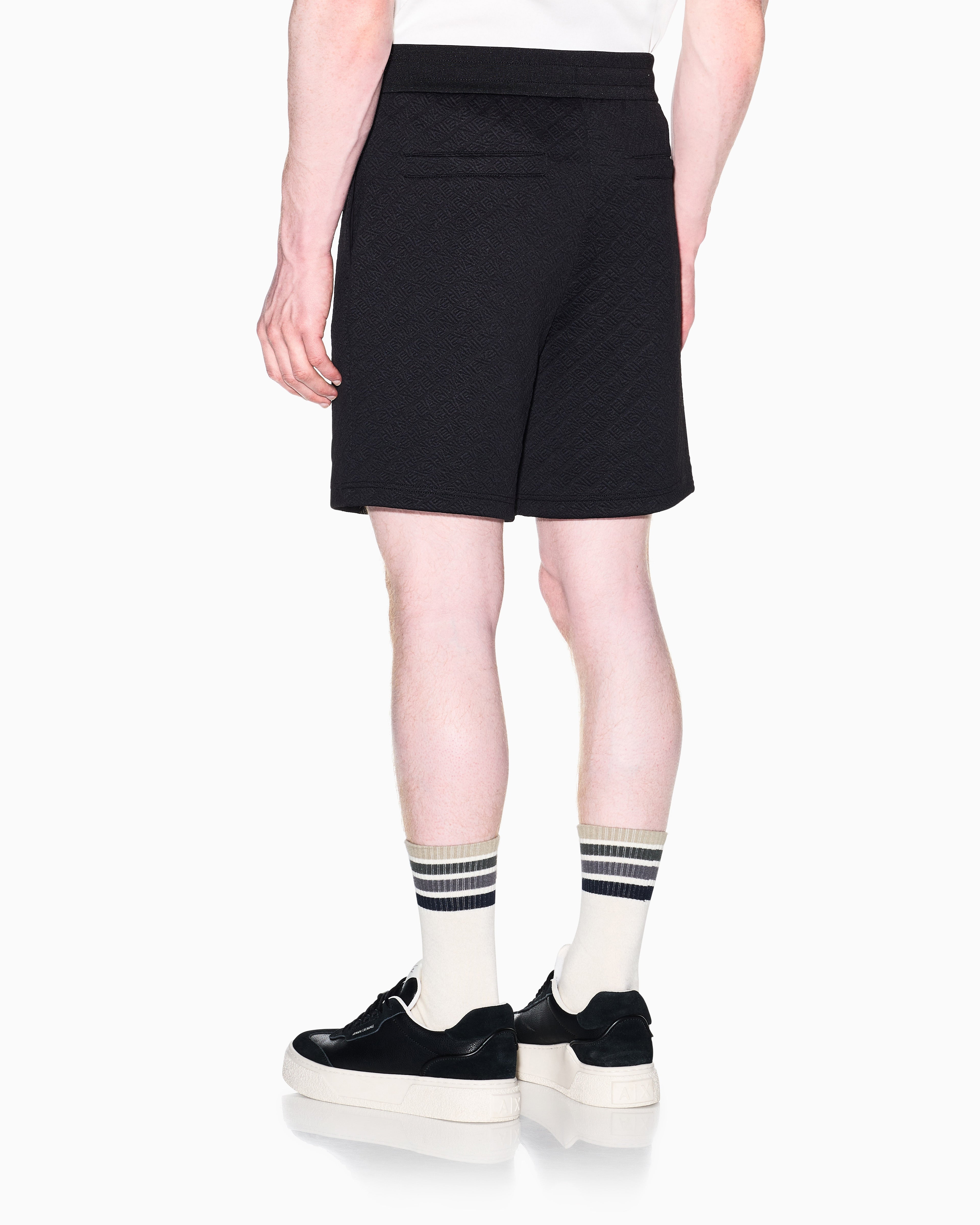 Armani Exchange Calcao Shorts Xm002345 Af21862 Black Preto_shot1