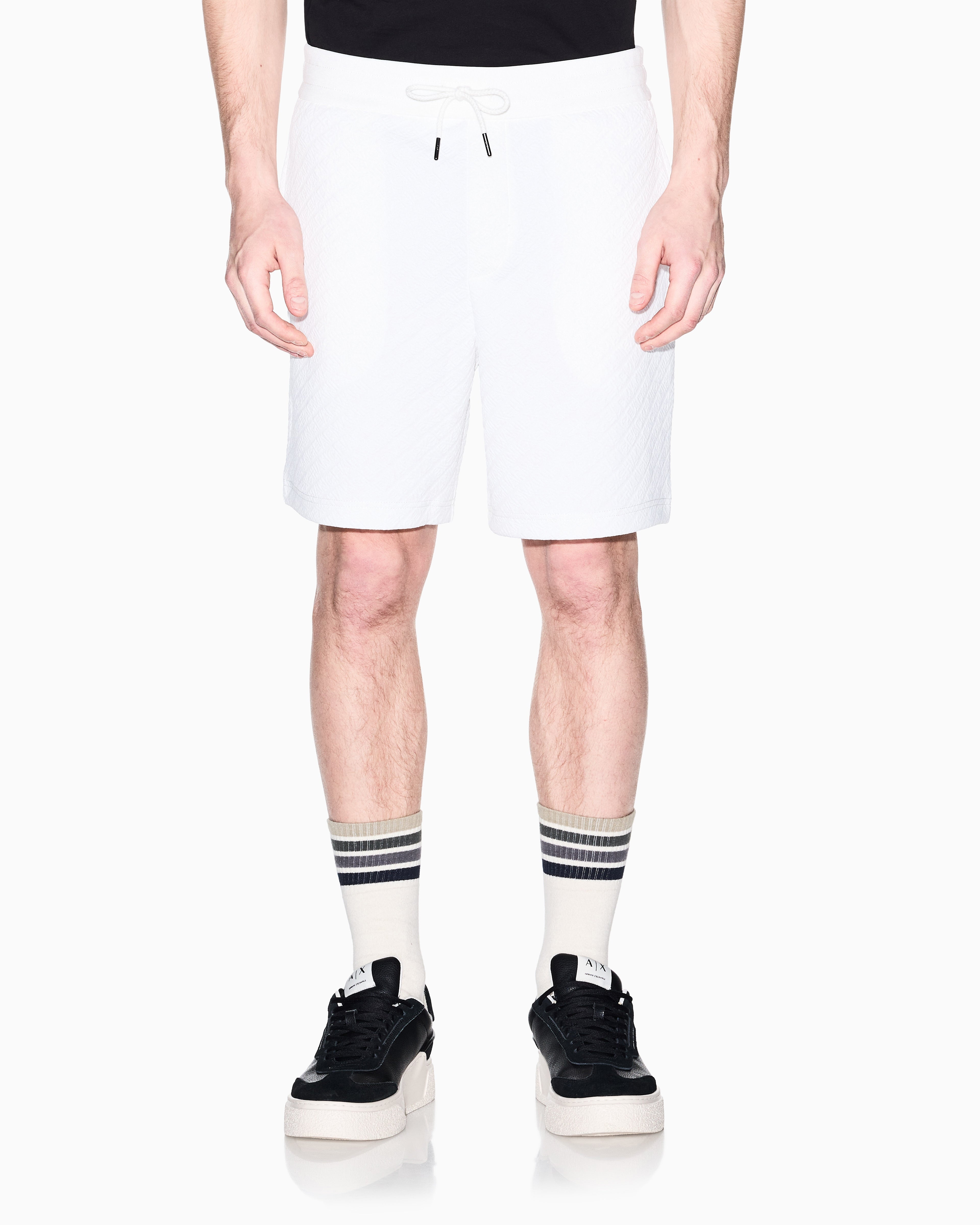 Armani Exchange Calcao Shorts Xm002345 Af21862 Offwhite Branco_shot4