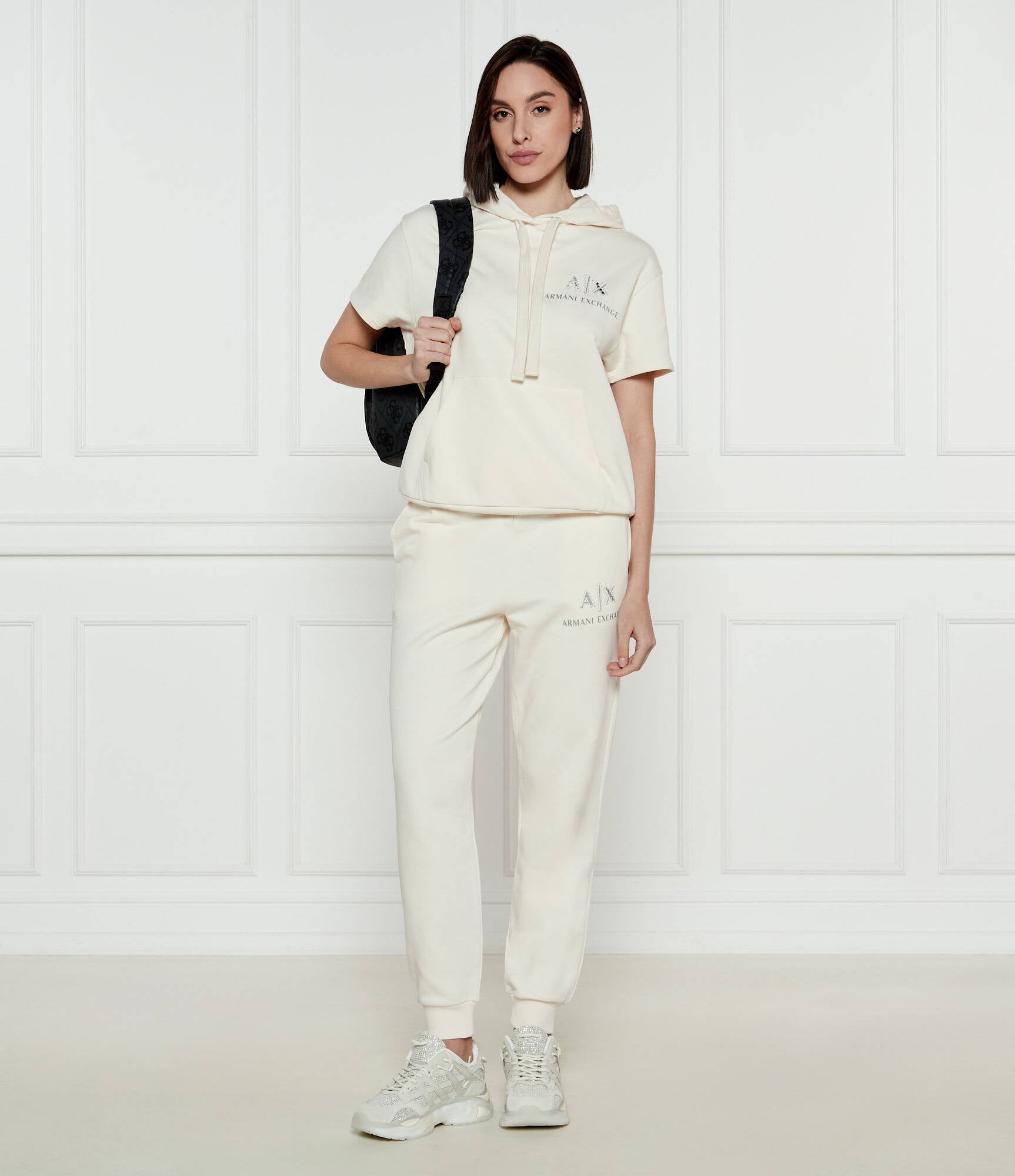 Armani Exchange Calcas Training Pants Xw000162 Af11851 Beige Beige_shot1