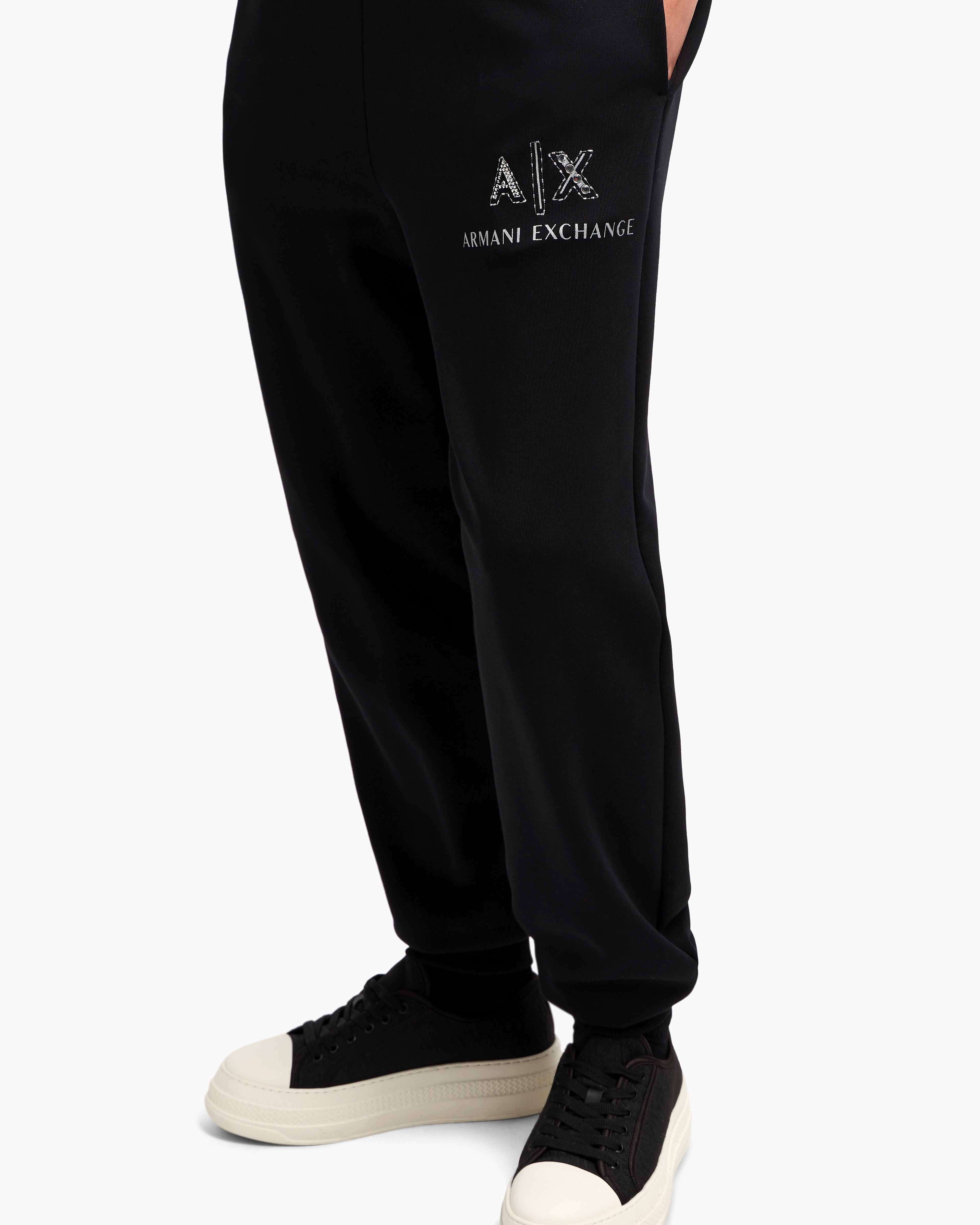 Armani Exchange Calcas Training Pants Xw000162 Af11851 Black Preto_shot1