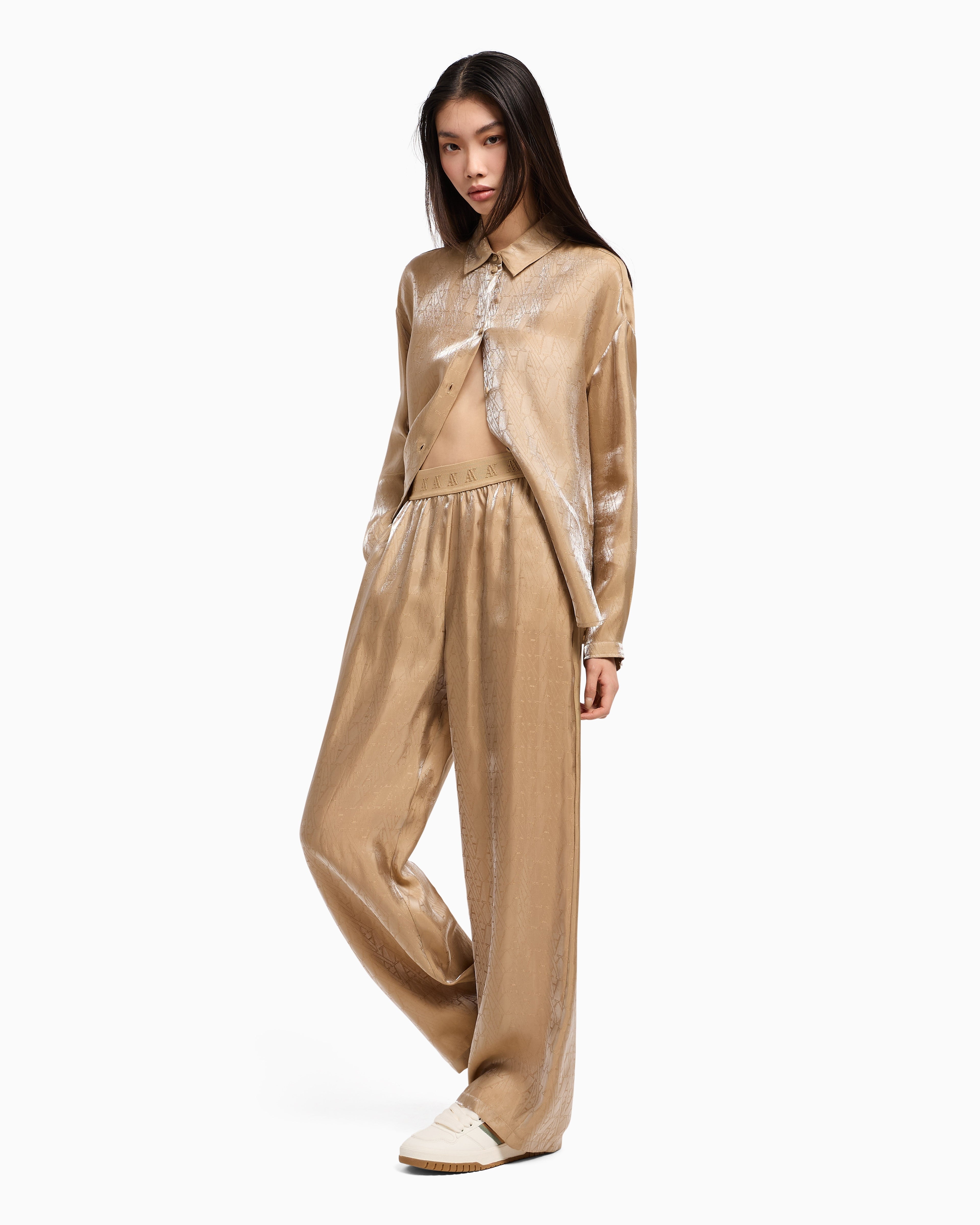 Armani Exchange Calcas Training Pants Xw000569 Af12055 Camel Camel_shot2