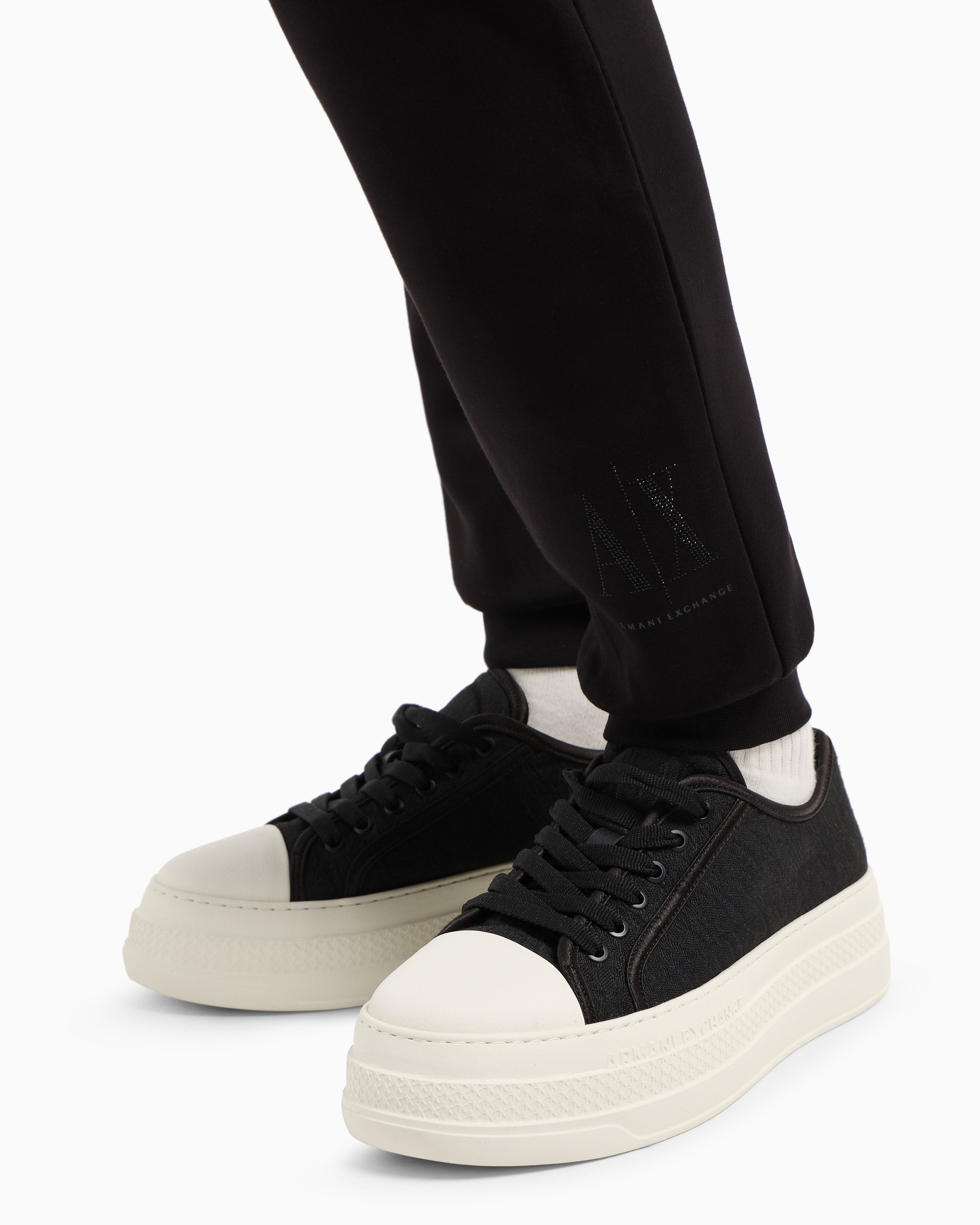 Armani Exchange Calcas Training Pants Xw000828 Af13397 Black Preto_shot1