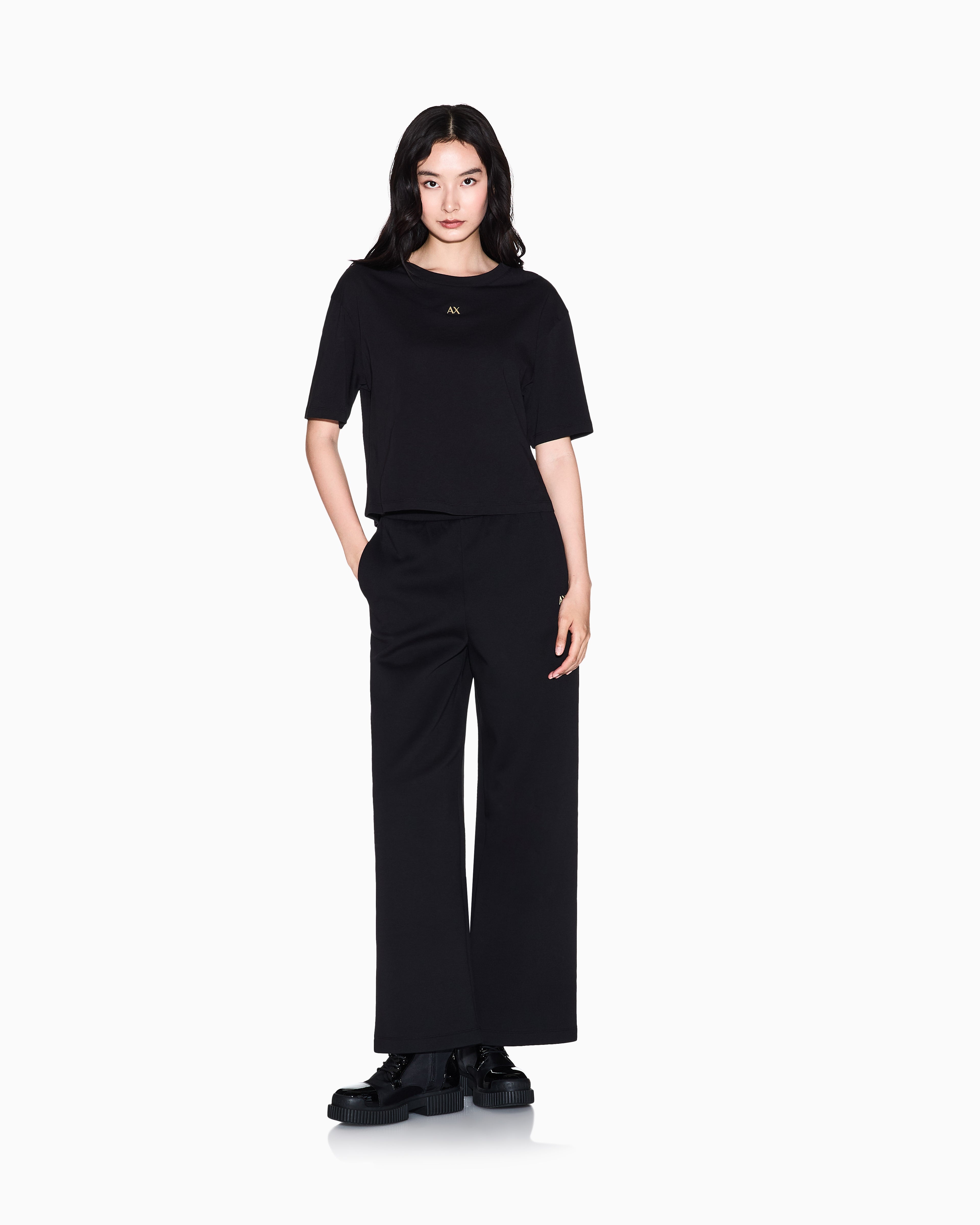 Armani Exchange Calcas Training Pants Xw001830 Af10818 Black Preto_shot2