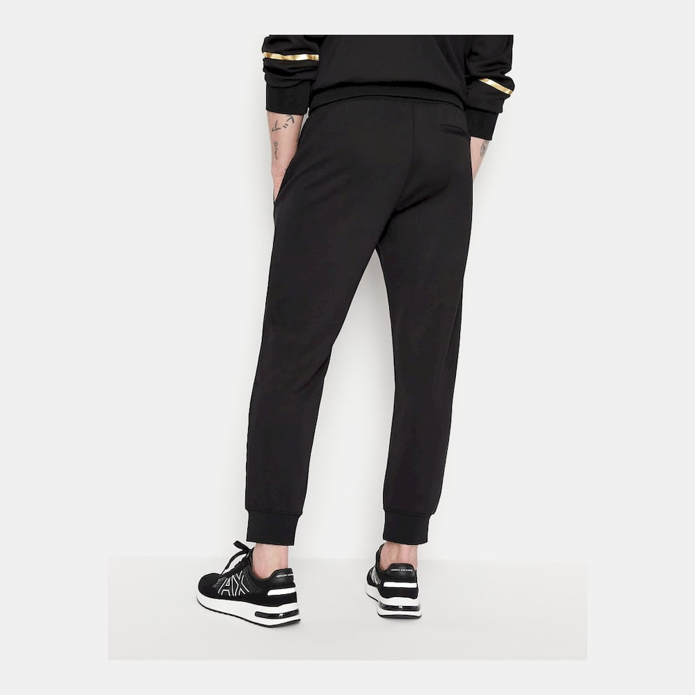 Armani Exchange Calcas Trousers 3lzpna Z9n1z Blk Gold Preto Ouro Shot3