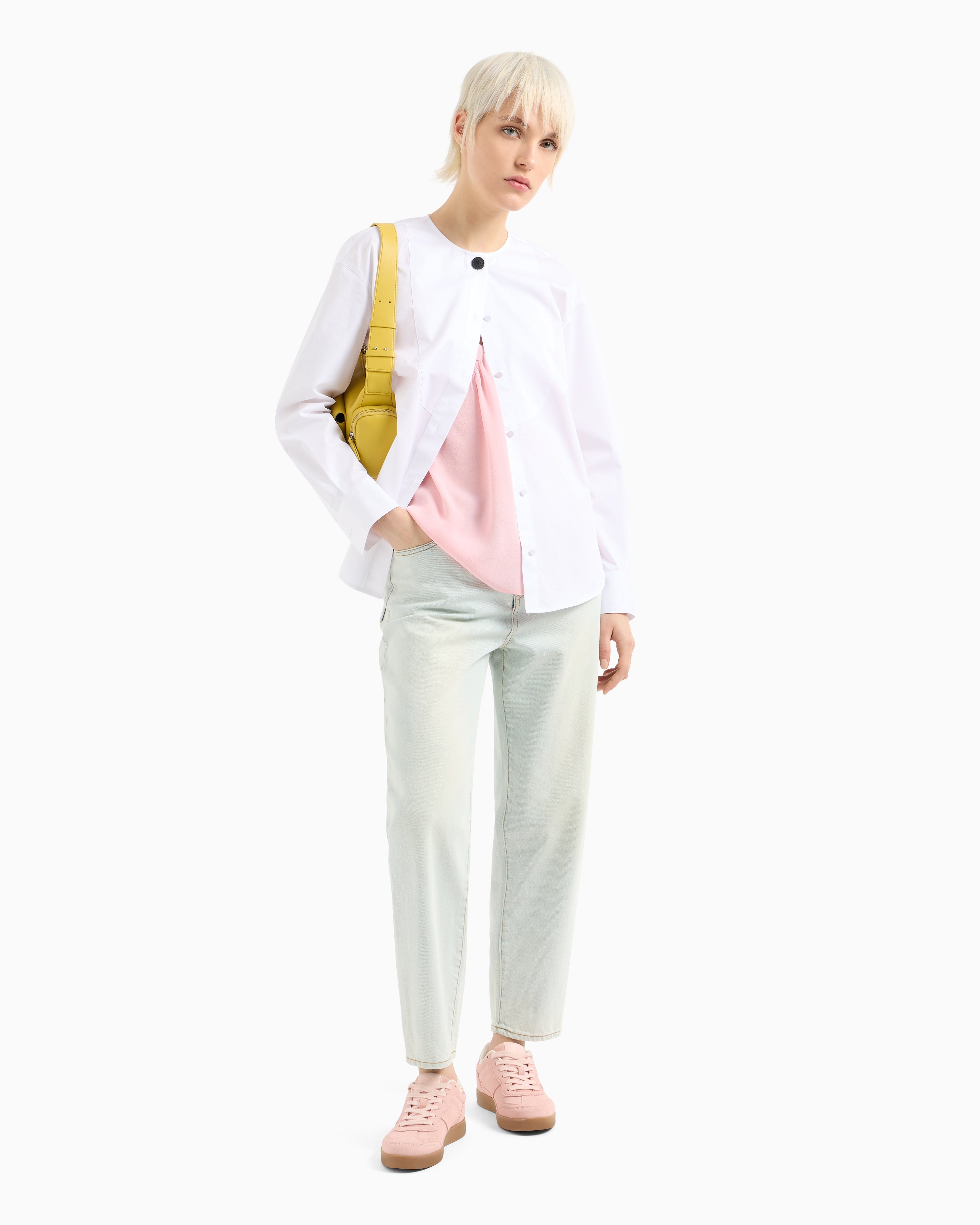 Armani Exchange Camisa Shirt Xw000563 Af12812 White Branco_shot2