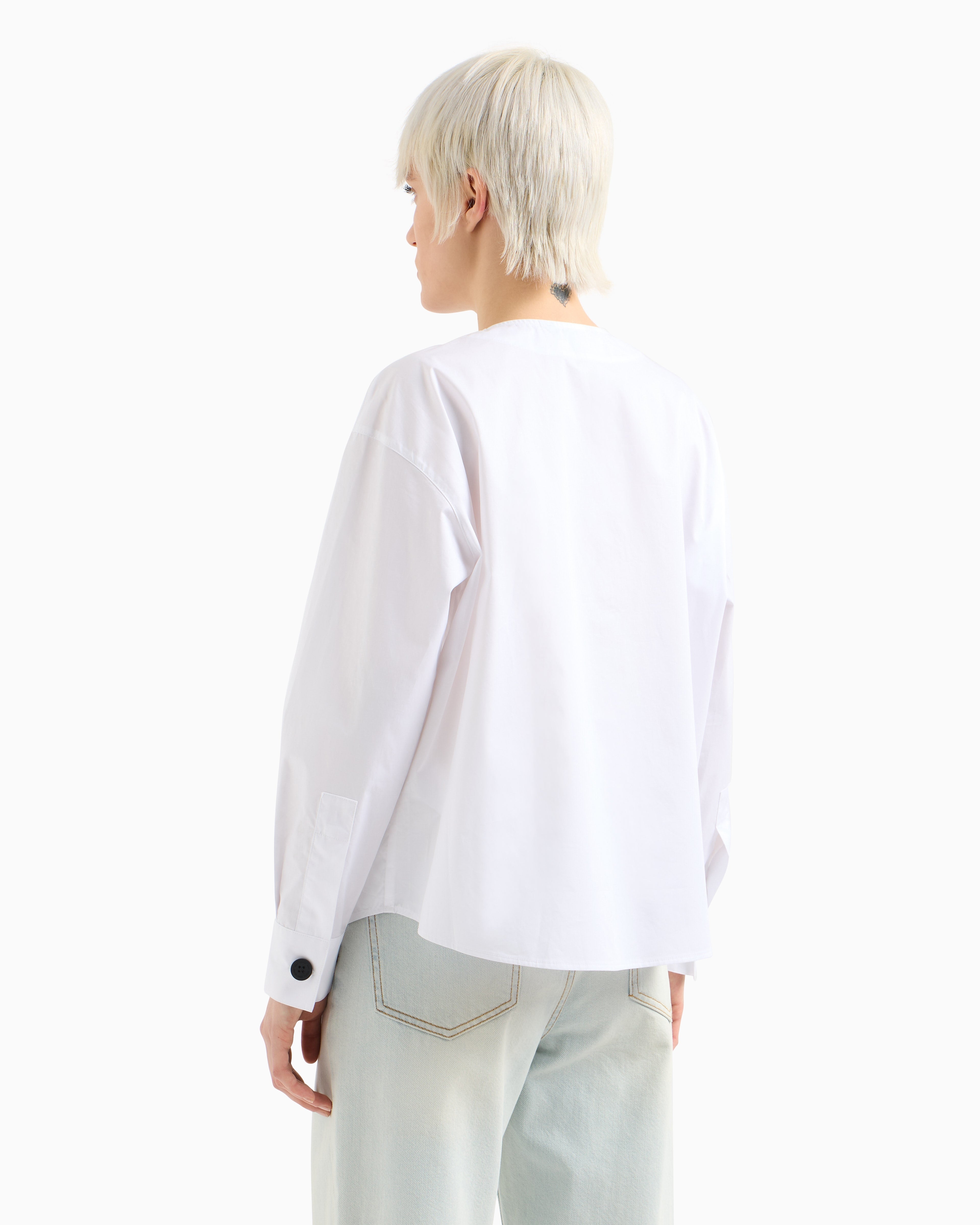 Armani Exchange Camisa Shirt Xw000563 Af12812 White Branco_shot5