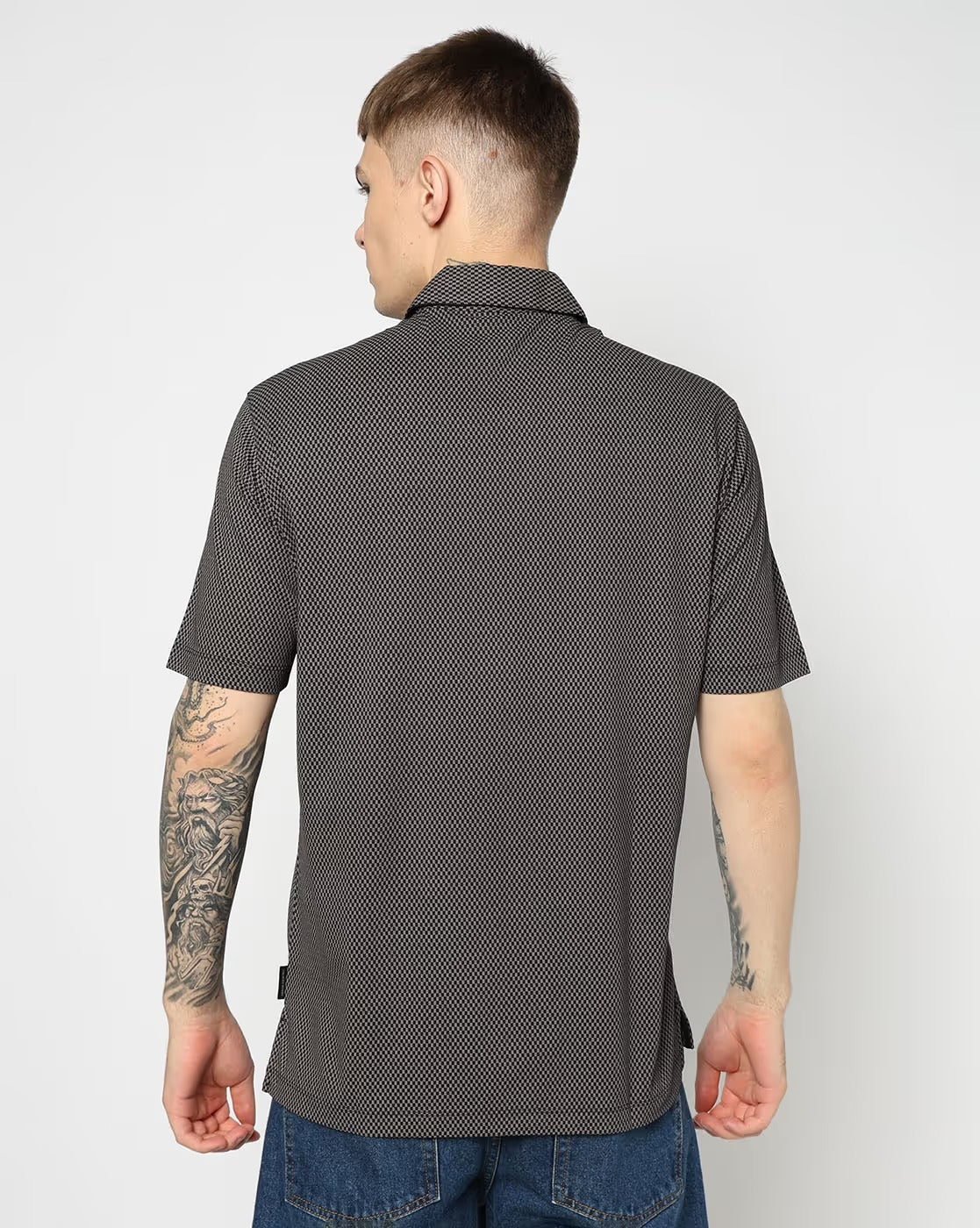 Armani Exchange Camisa Shirt Xm000735 Af10356 Navy Navy_shot4