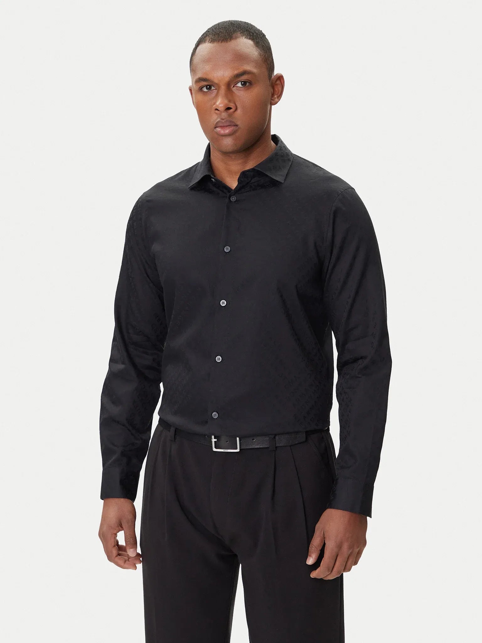 Armani Exchange Camisa Shirt Xm001142 Af13131 Black Preto_shot1