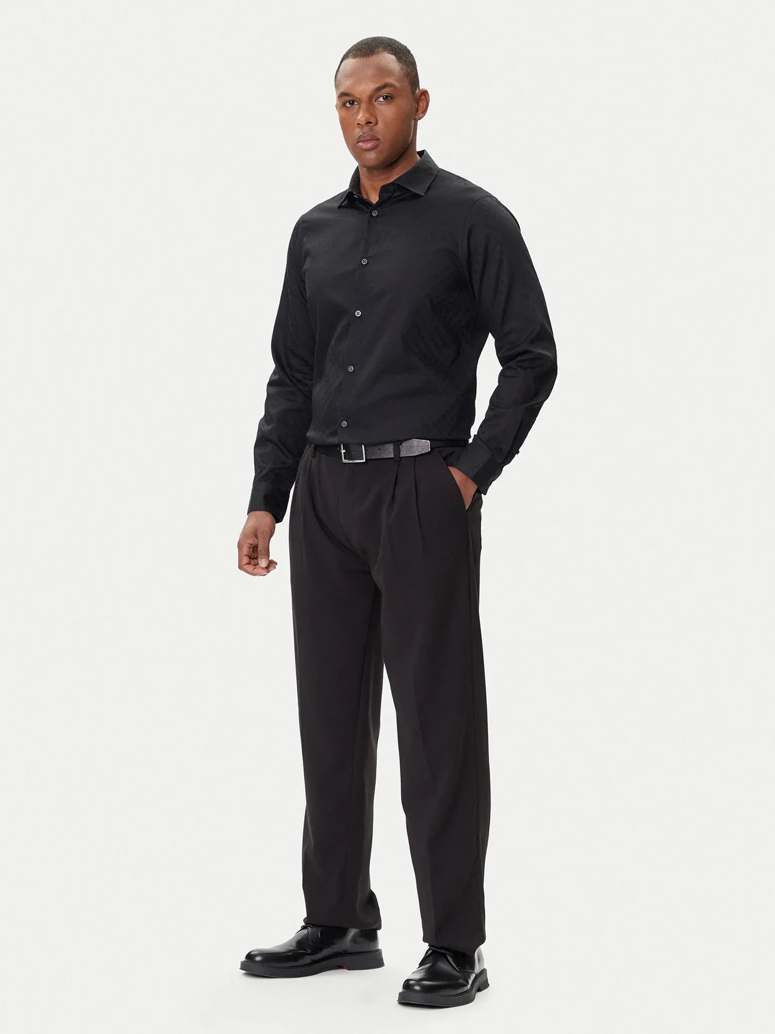 Armani Exchange Camisa Shirt Xm001142 Af13131 Black Preto_shot2