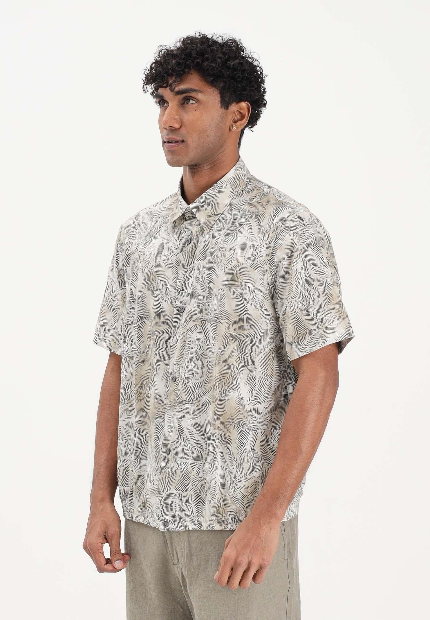 Armani Exchange Camisa Shirt Xm002291 Af22716 Cream Creme_shot1