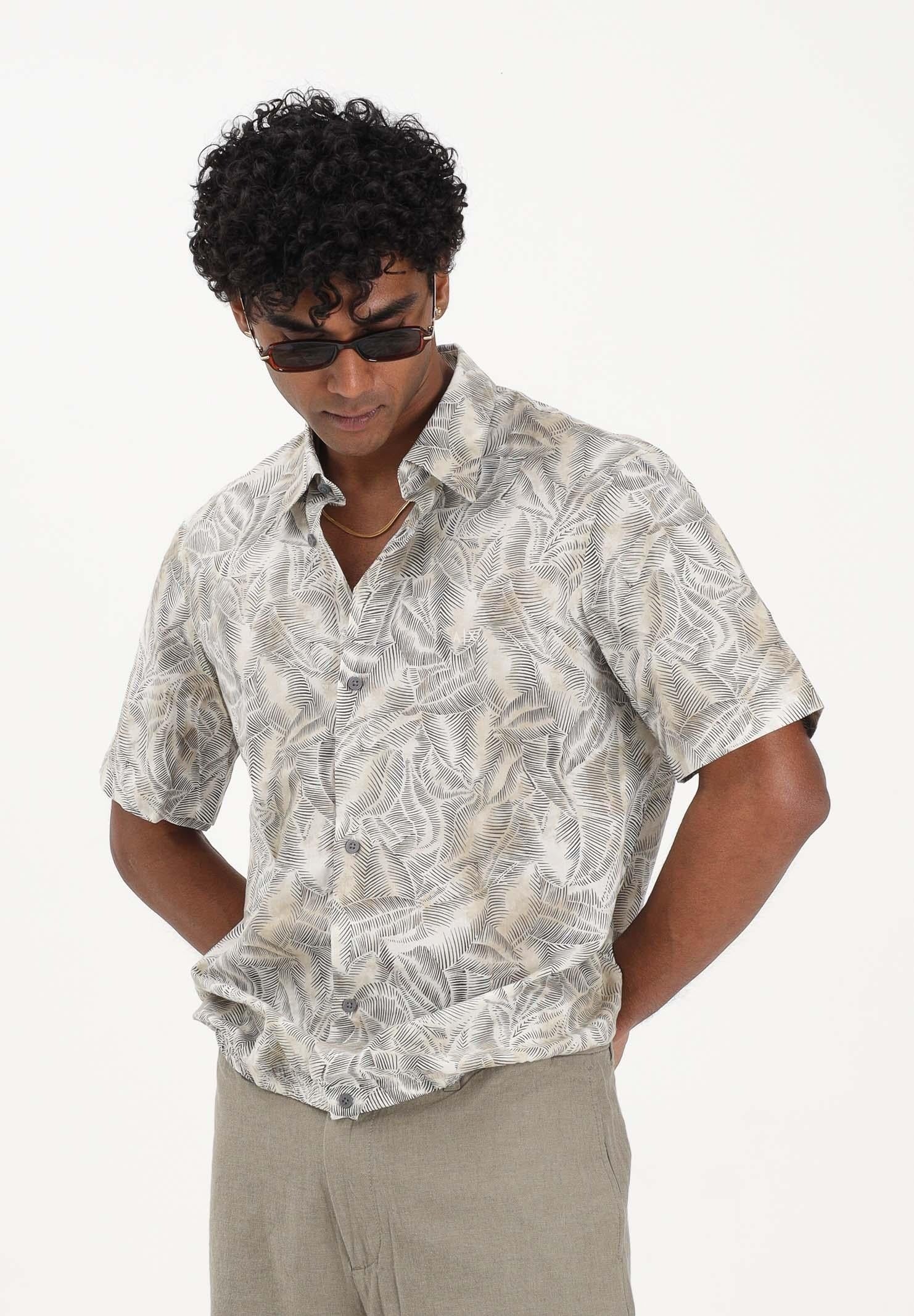 Armani Exchange Camisa Shirt Xm002291 Af22716 Cream Creme_shot2