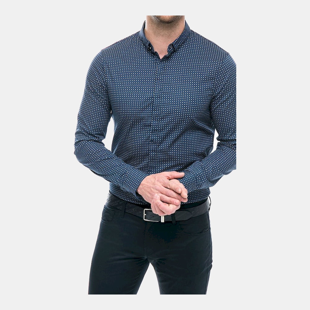 Armani Exchange Camisa Shirt Zc25 Znalz Navy Navy Shot3