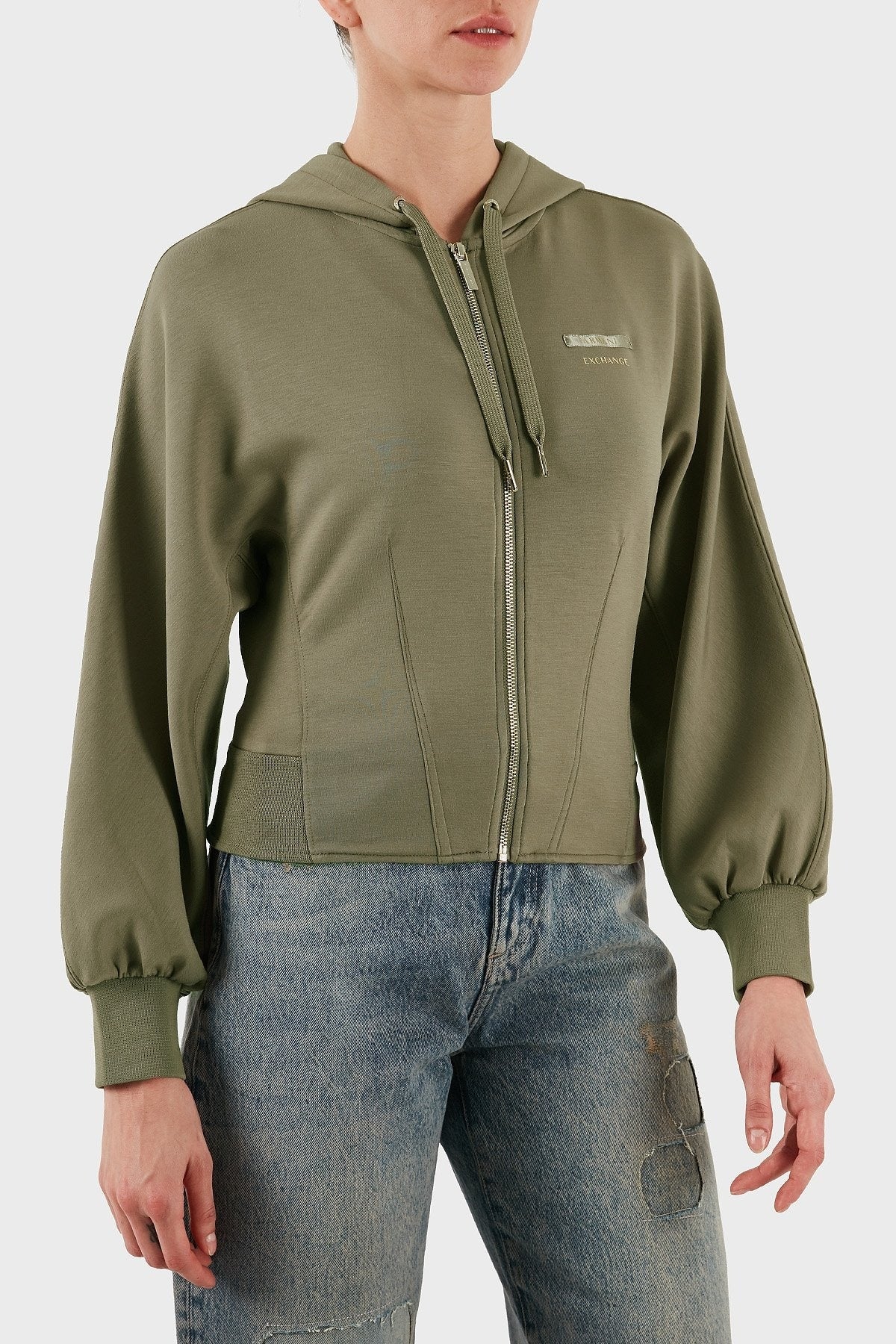 Armani Exchange Camisola Hoodie Xw000802 Af16111 Brown Castanho_shot2