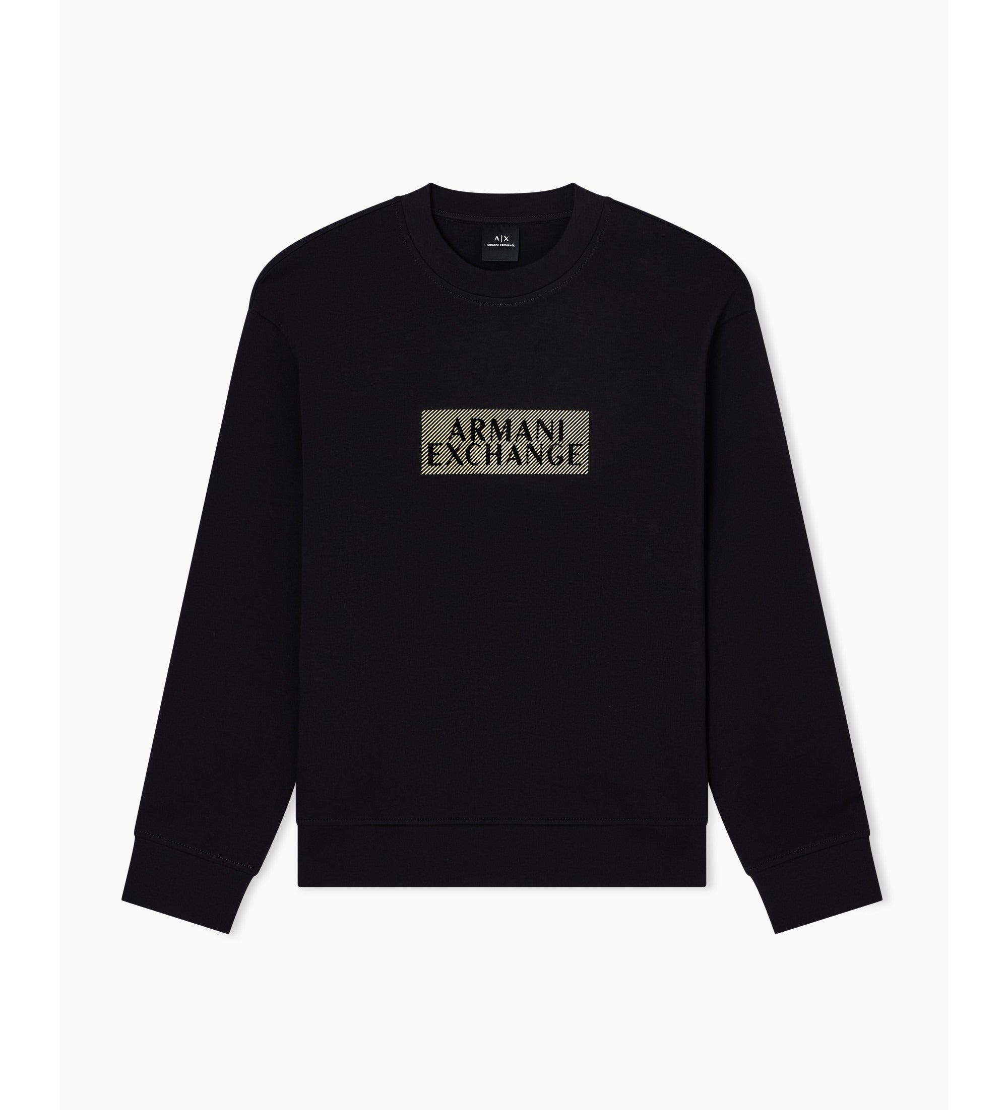 Armani Exchange Camisola Sweat Xm001892 Af10818 Blk Gold Preto Ouro_shot1