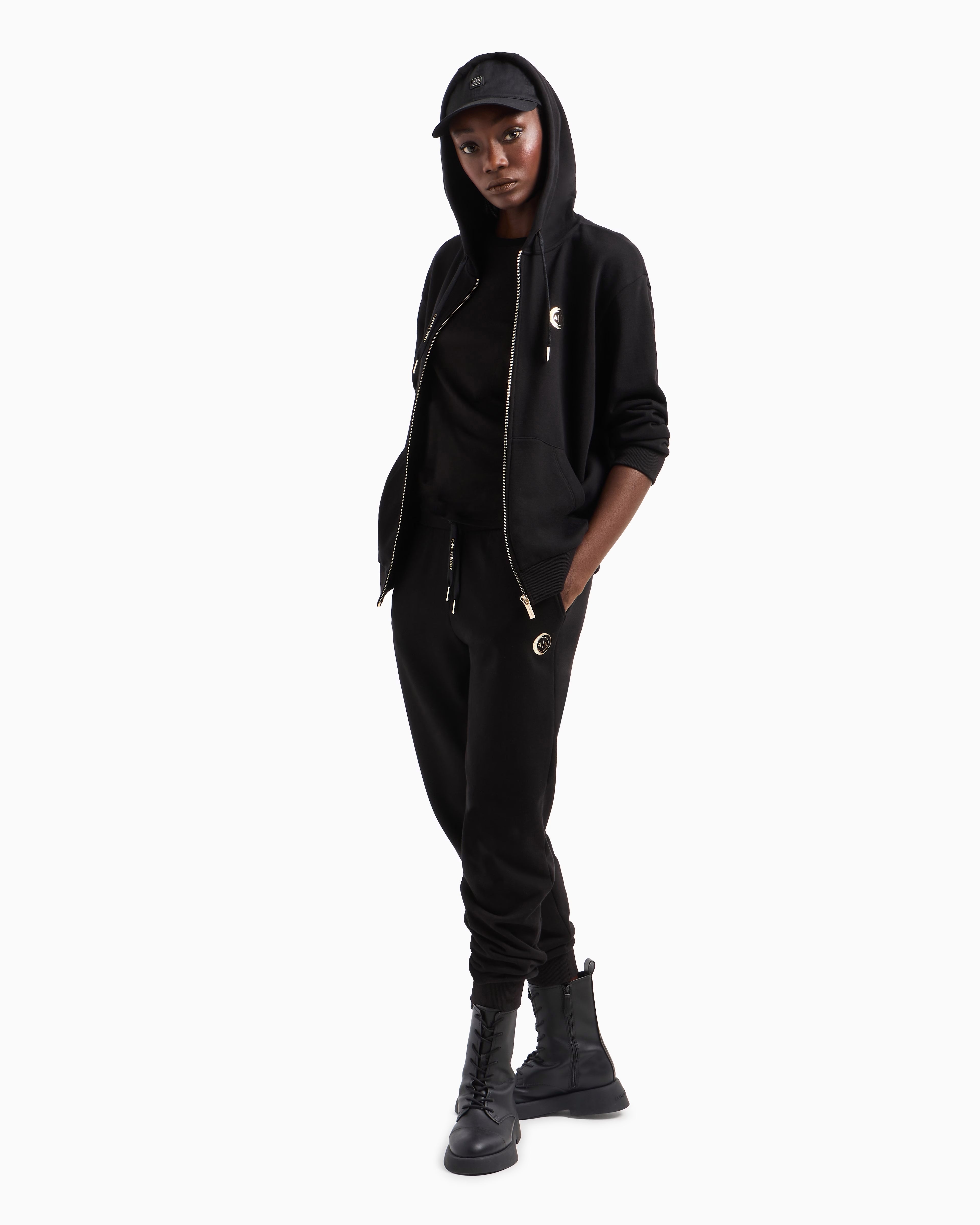 Armani Exchange Camisola Sweat Xw000318 Af12217 Black Preto_shot2