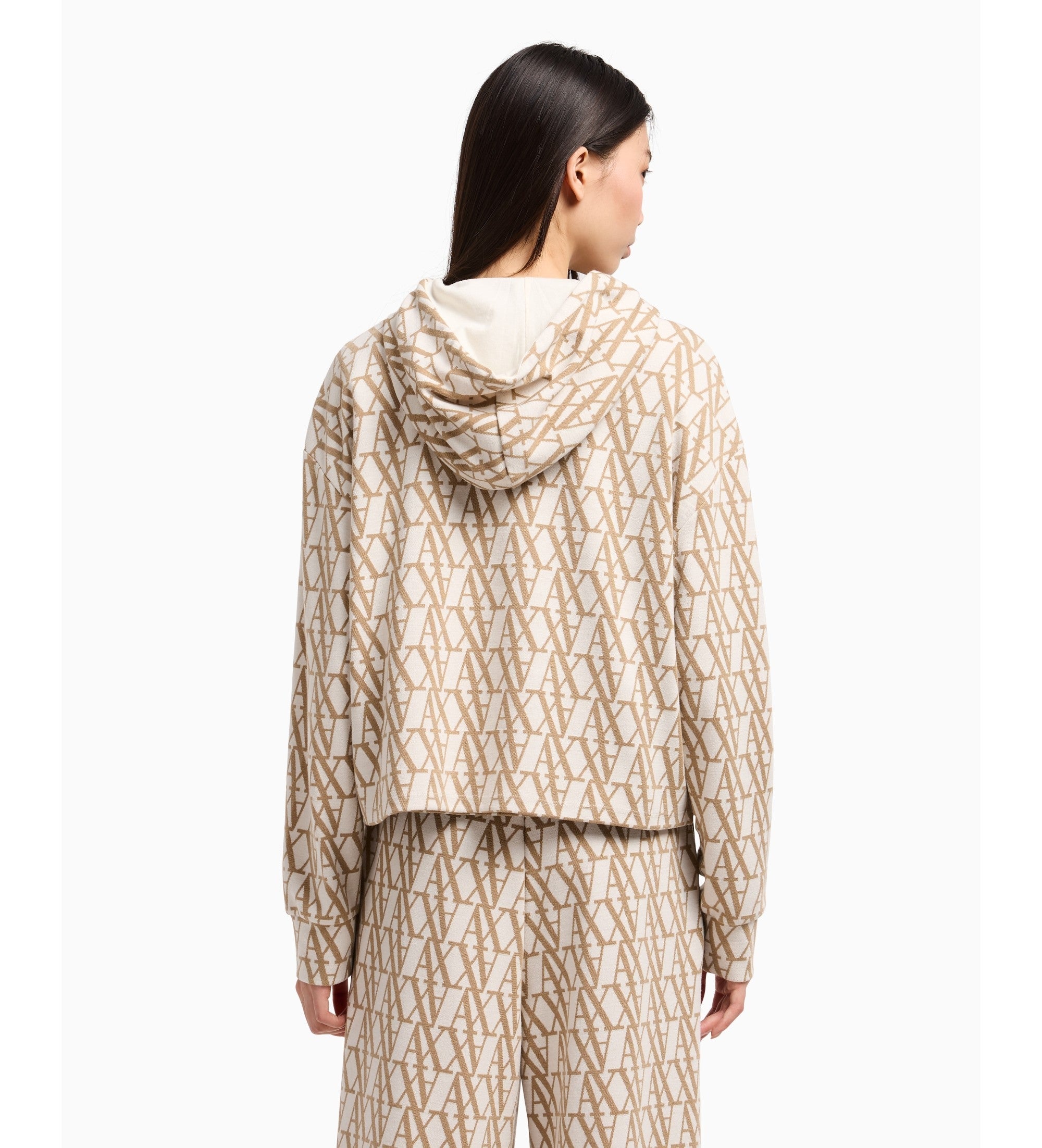 Armani Exchange Camisola Sweat Xw000381 Af12057 Beige.logo Beige_shot3