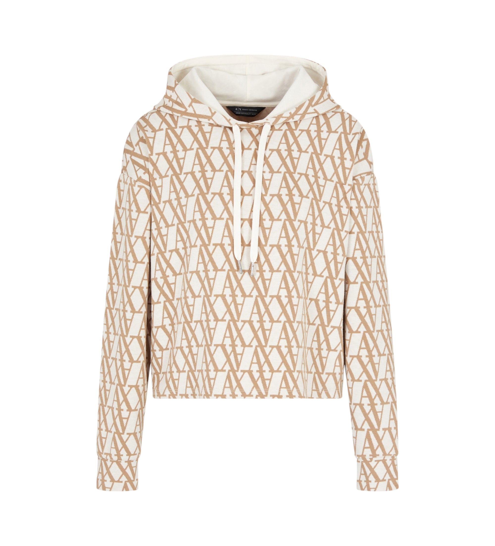 Armani Exchange Camisola Sweat Xw000381 Af12057 Beige.logo Beige_shot5