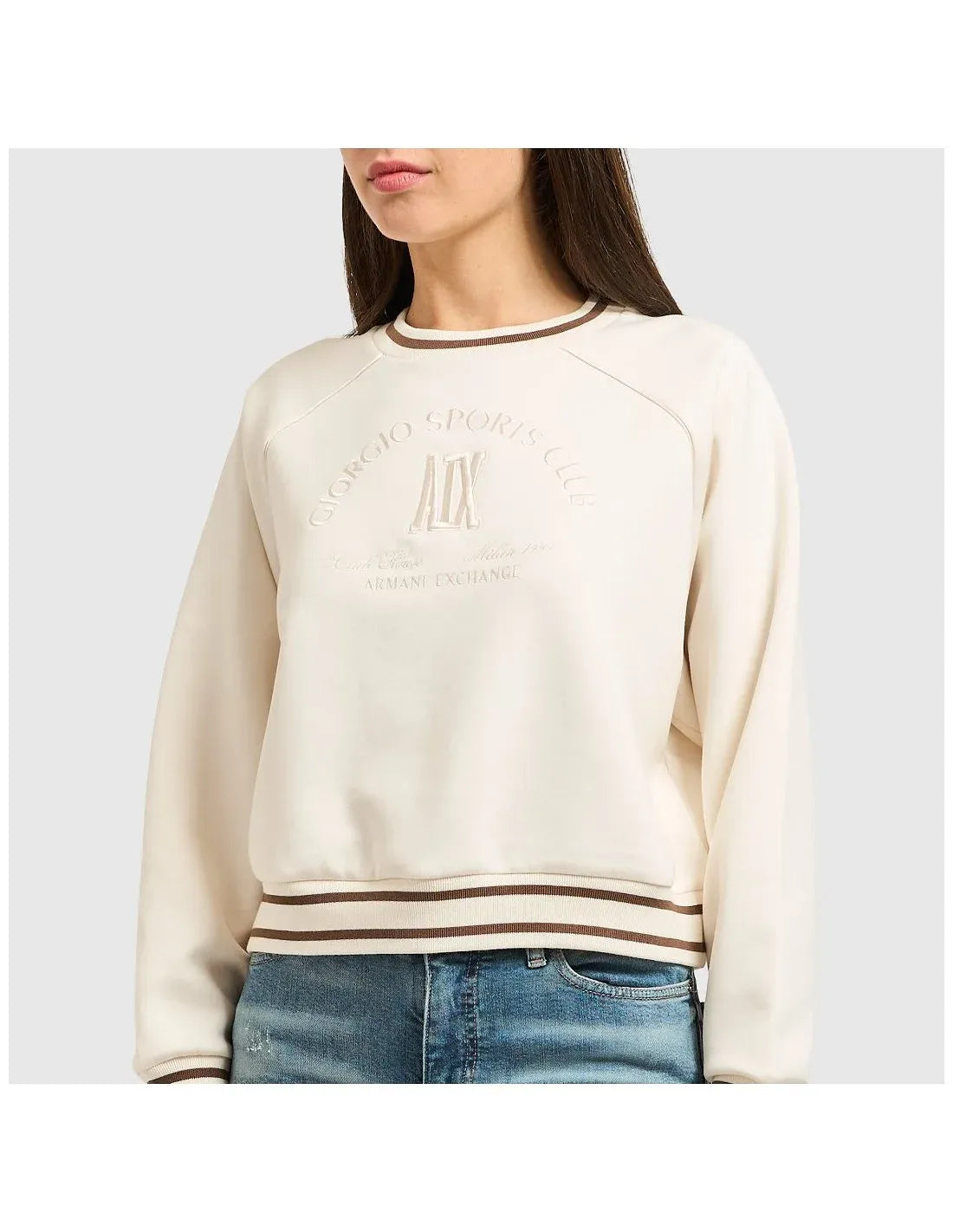 Armani Exchange Camisola Sweat Xw002072 Af10804 Beige Beige_shot2