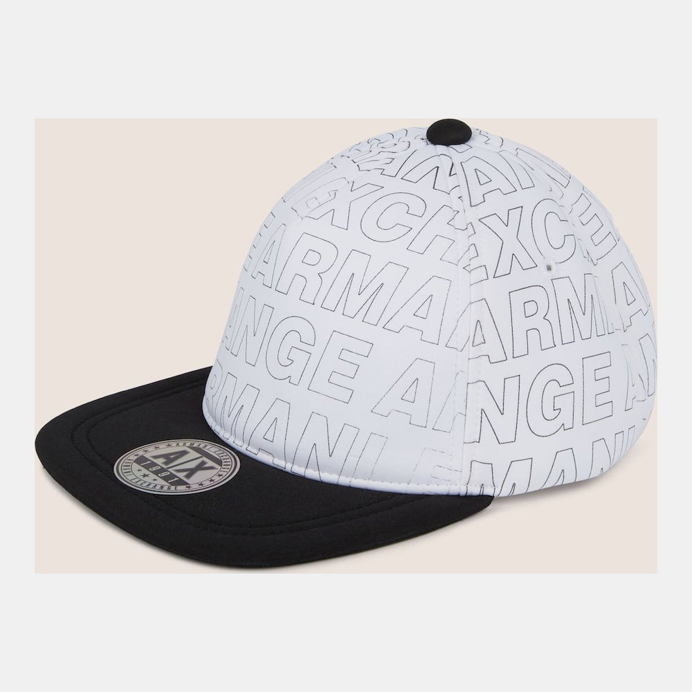 Armani Exchange Cap Hat 4058 8a319 Bianco Branco Shot4