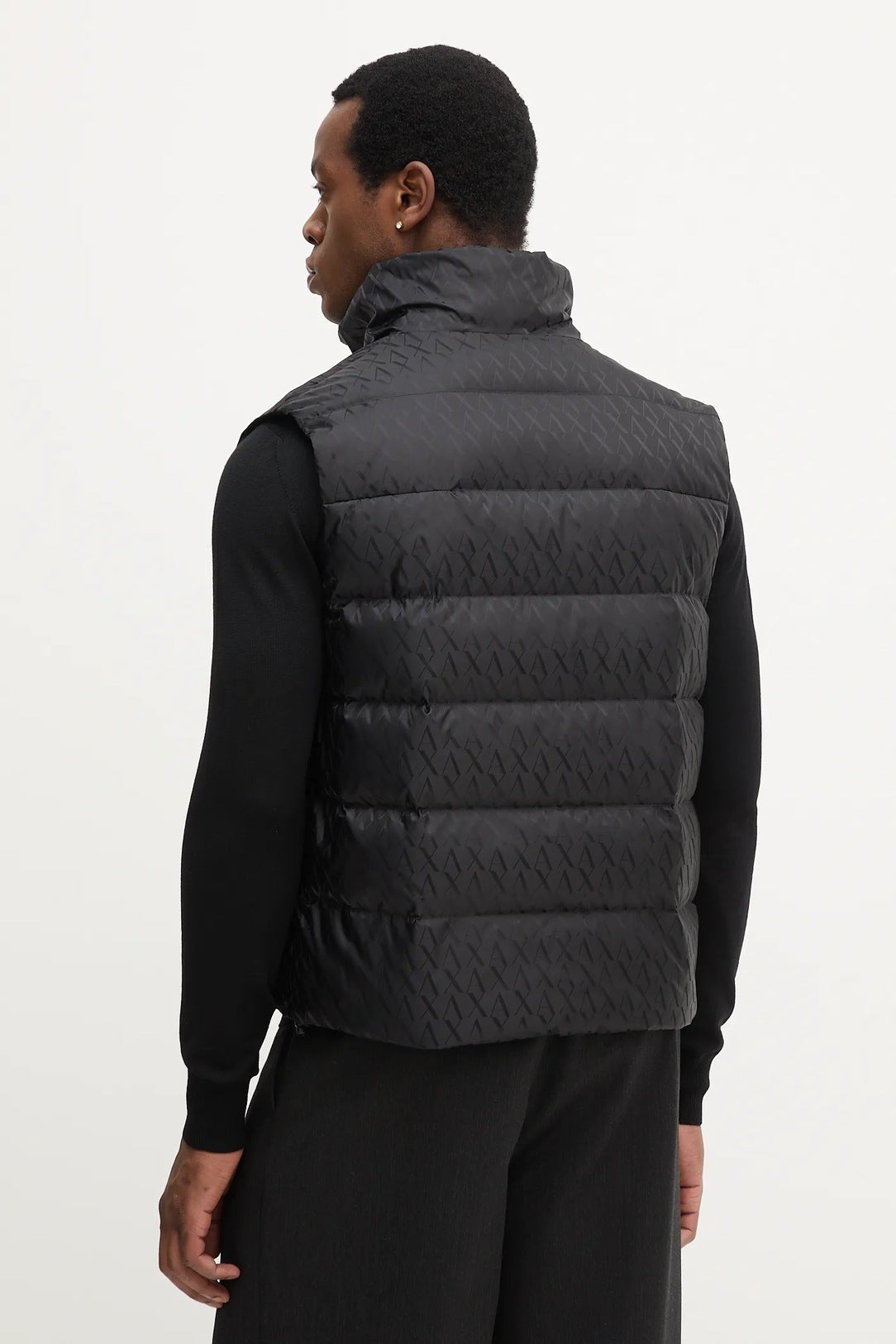 Armani Exchange Colete Gilet Xm001581 Af16628 Black.logo Preto_shot3