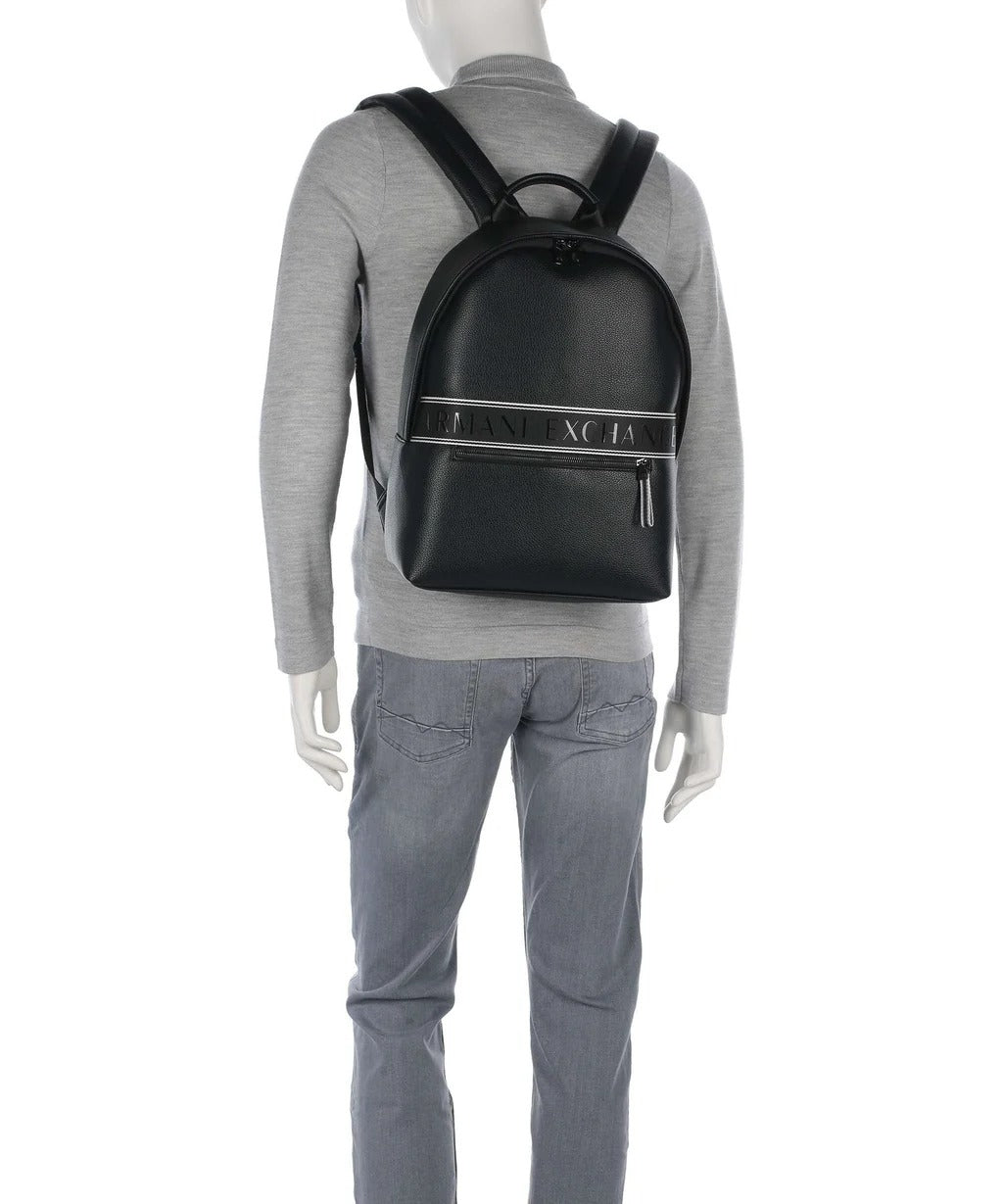 Armani Exchange Mochila Backpack Xm002609 Af22662 Black Preto_shot3