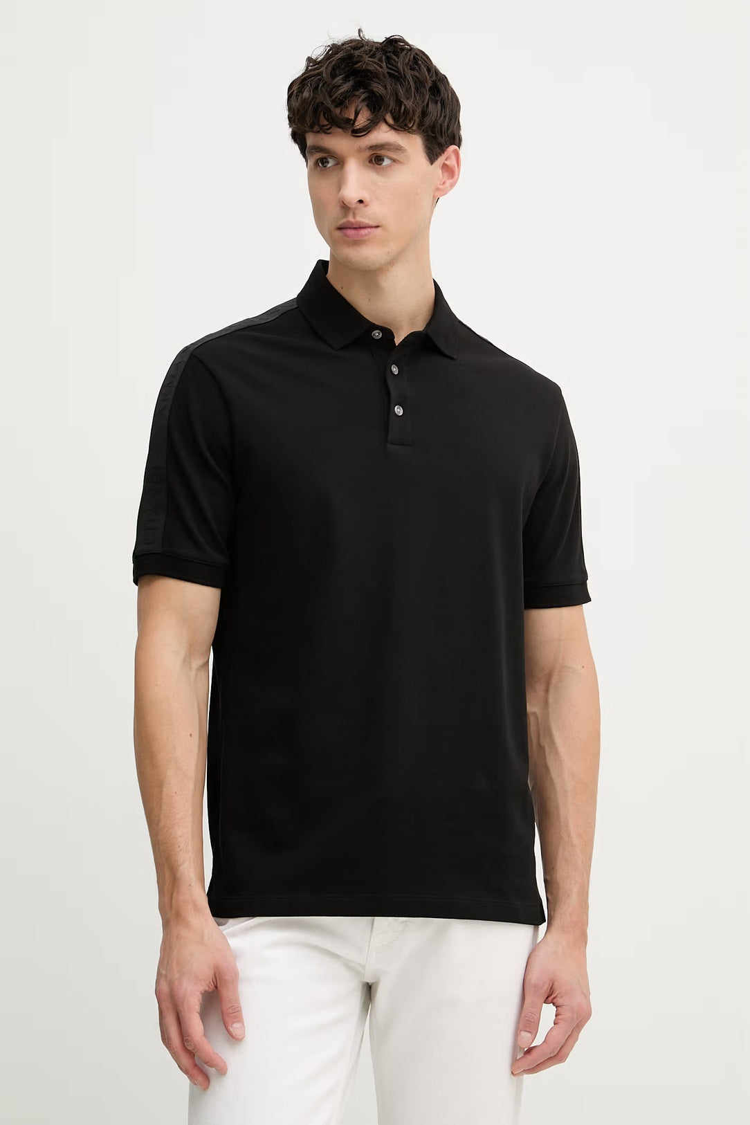 Armani Exchange Polo Xm001290 Af10366 Black Preto_shot1