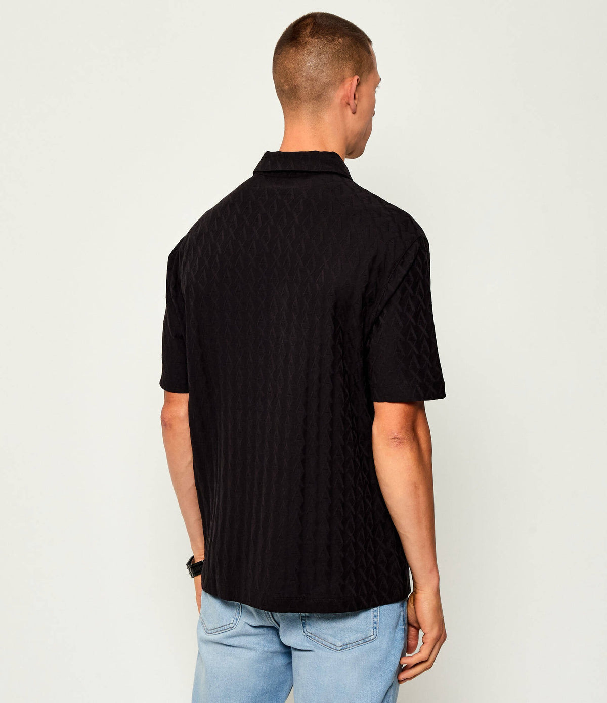 Armani Exchange Polo Xm001292 Af10337 Black Preto_shot3