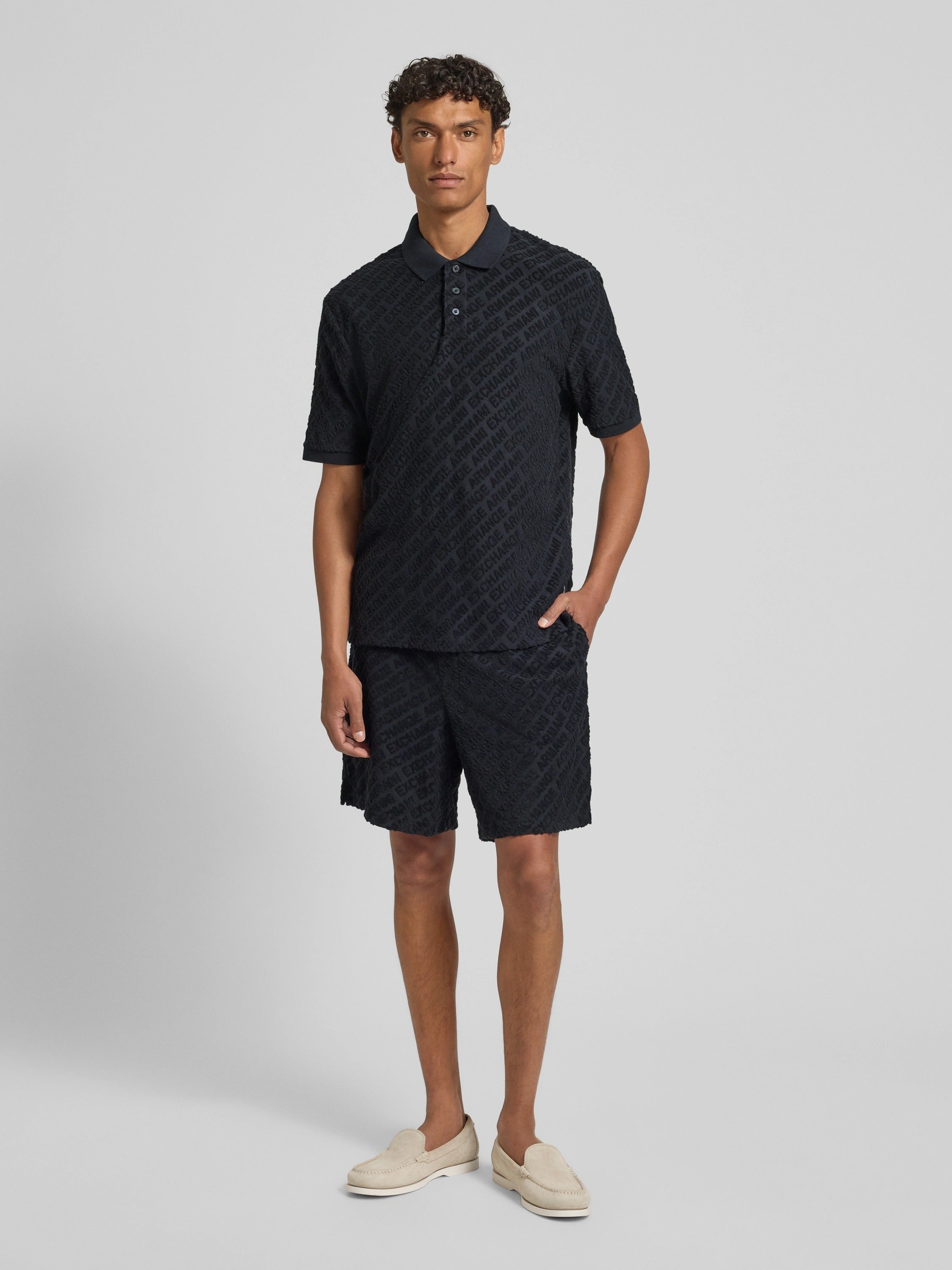 Armani Exchange Polo Xm002347 Af21860 Navy Navy_shot1