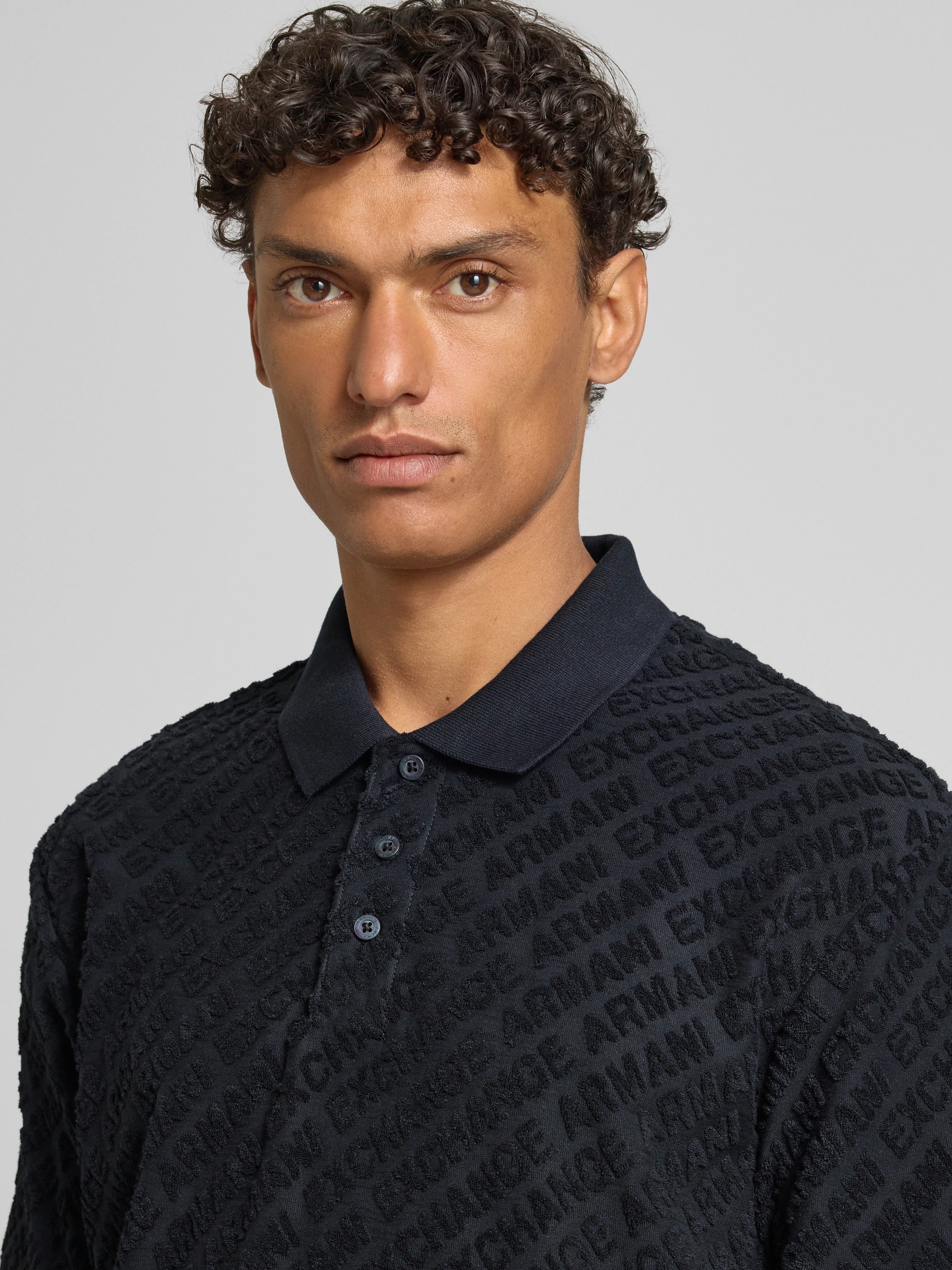 Armani Exchange Polo Xm002347 Af21860 Navy Navy_shot3