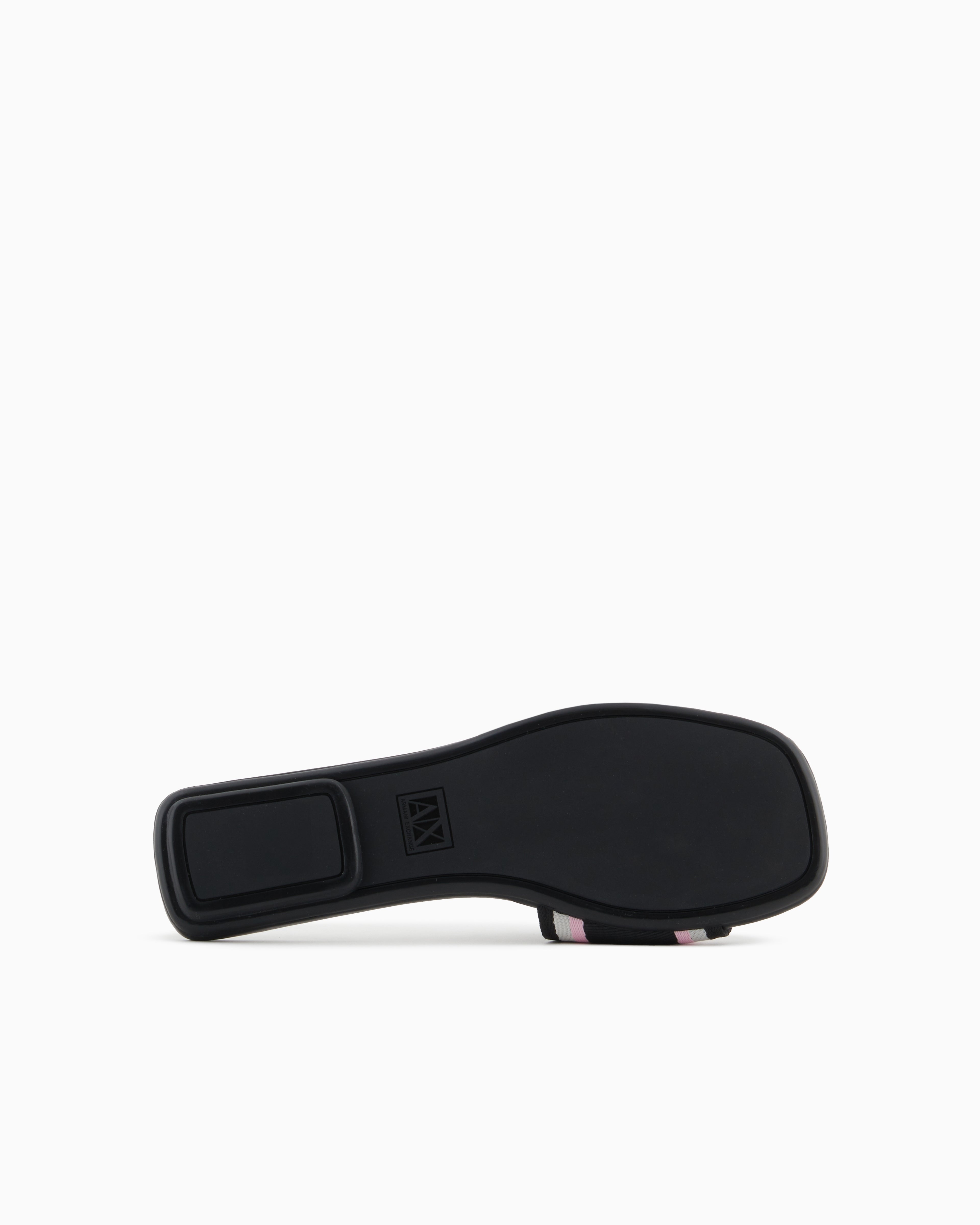 Armani Exchange Sandalias Sandals Xdp056 Xv922 Black Pink Preto Rosa_shot2