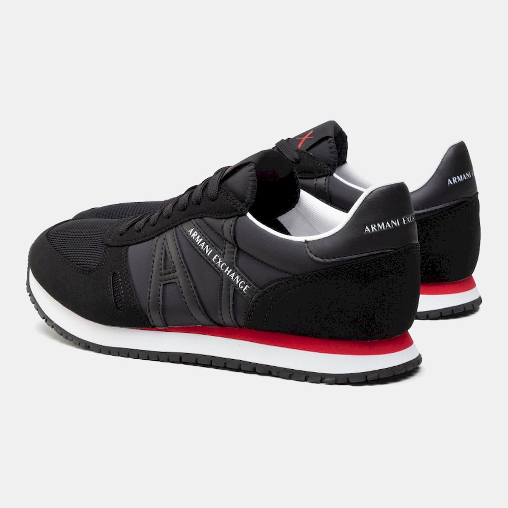Armani Exchange Sapatilhas Sneakers Shoes X017 Xv028 Blk Blk Re Preto Vermelho Shot5