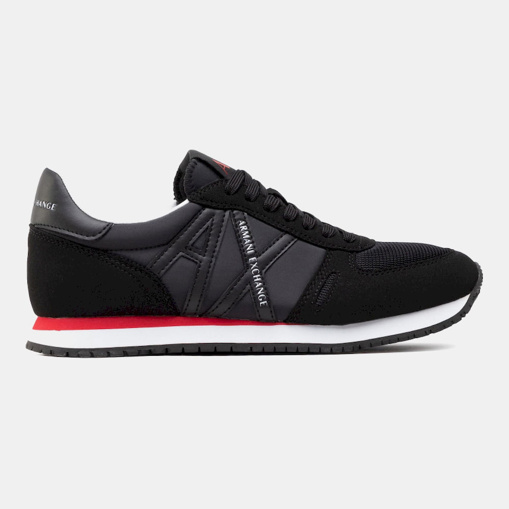 Armani Exchange Sapatilhas Sneakers Shoes X017 Xv028 Blk Blk Re Preto Vermelho Shot7