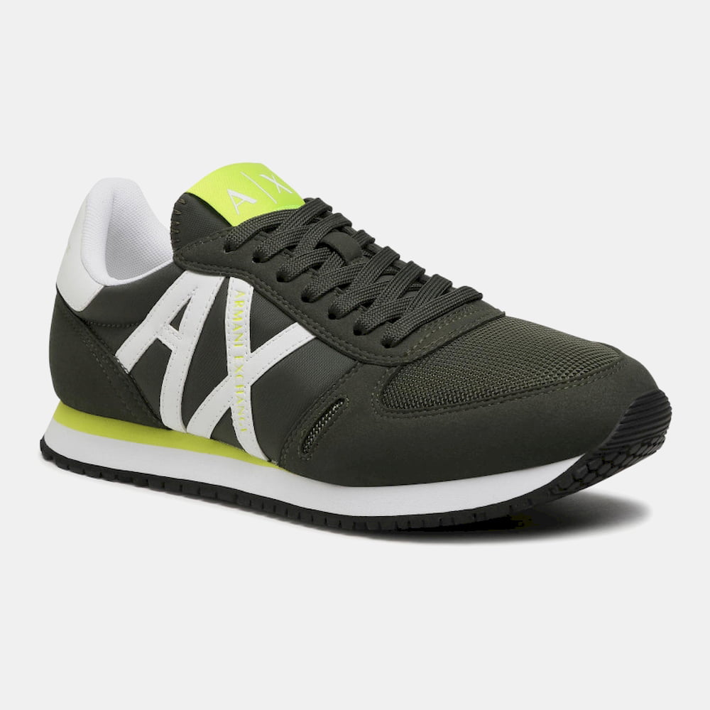 Armani Exchange Sapatilhas Sneakers Shoes X017 Xv028 Olive Whit Olive Branco Shot10 Resultado