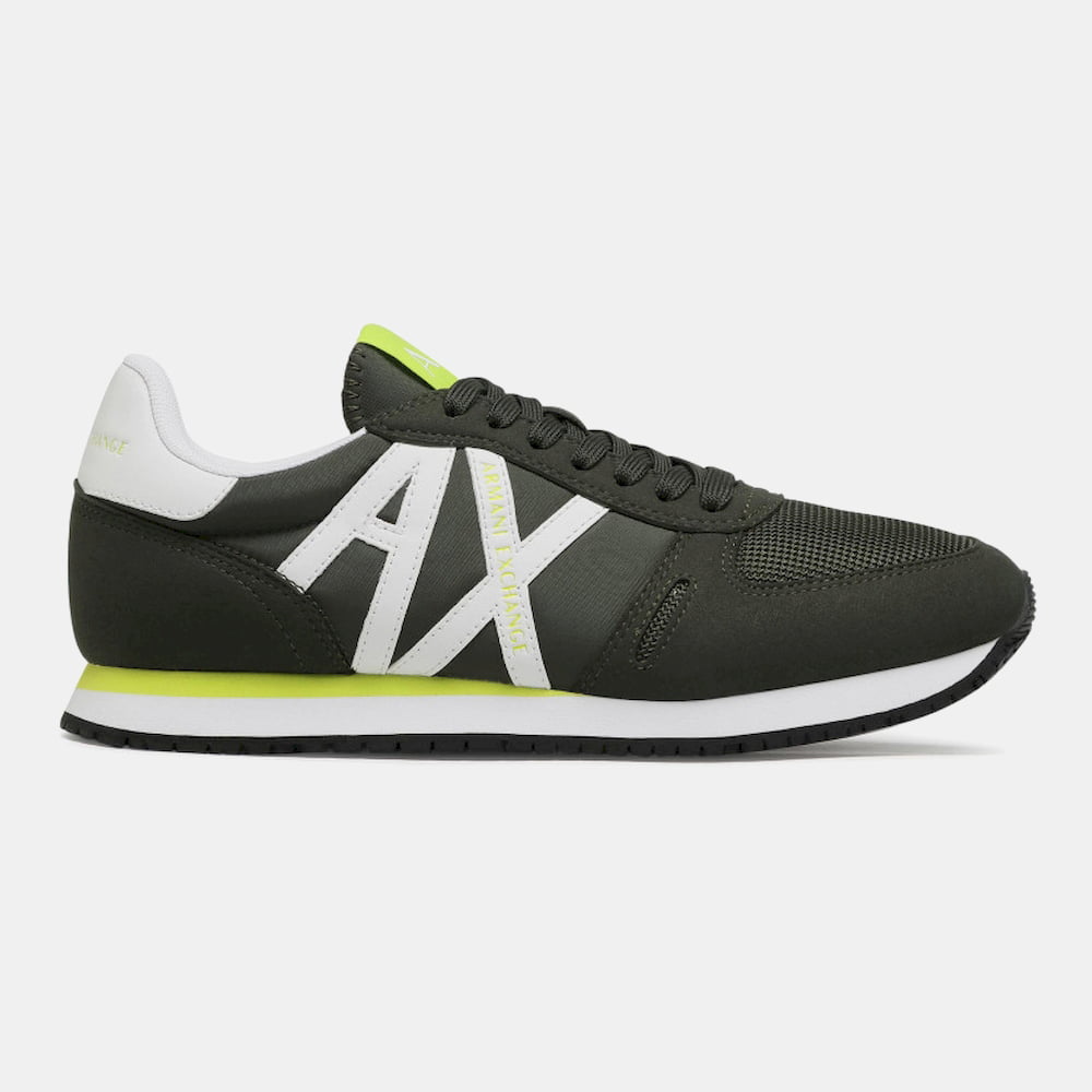 Armani Exchange Sapatilhas Sneakers Shoes X017 Xv028 Olive Whit Olive Branco Shot11 Resultado