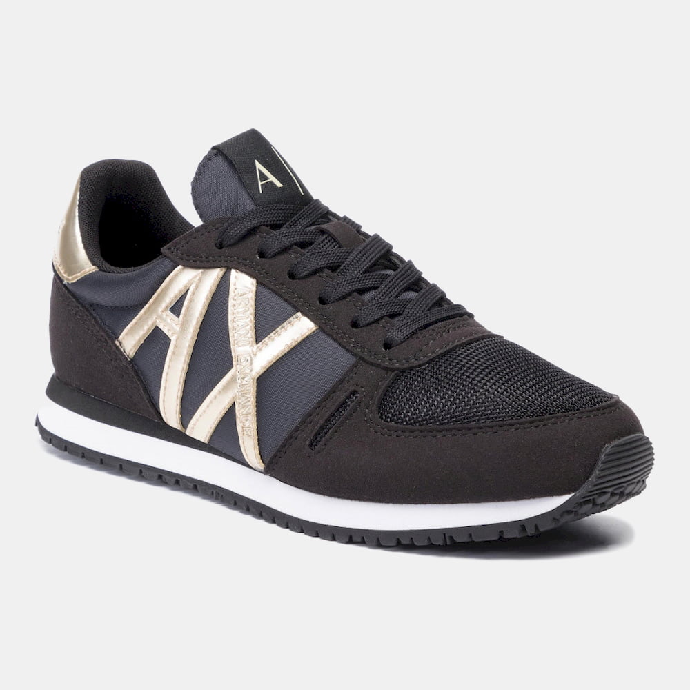 Armani Exchange Sapatilhas Sneakers Shoes Xdx031 Xcc62 Blk Gold Preto Ouro Shot2