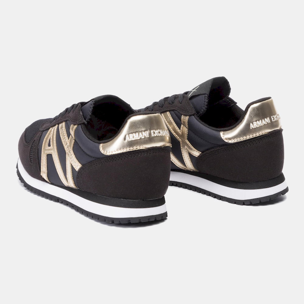 Armani Exchange Sapatilhas Sneakers Shoes Xdx031 Xcc62 Blk Gold Preto Ouro Shot6