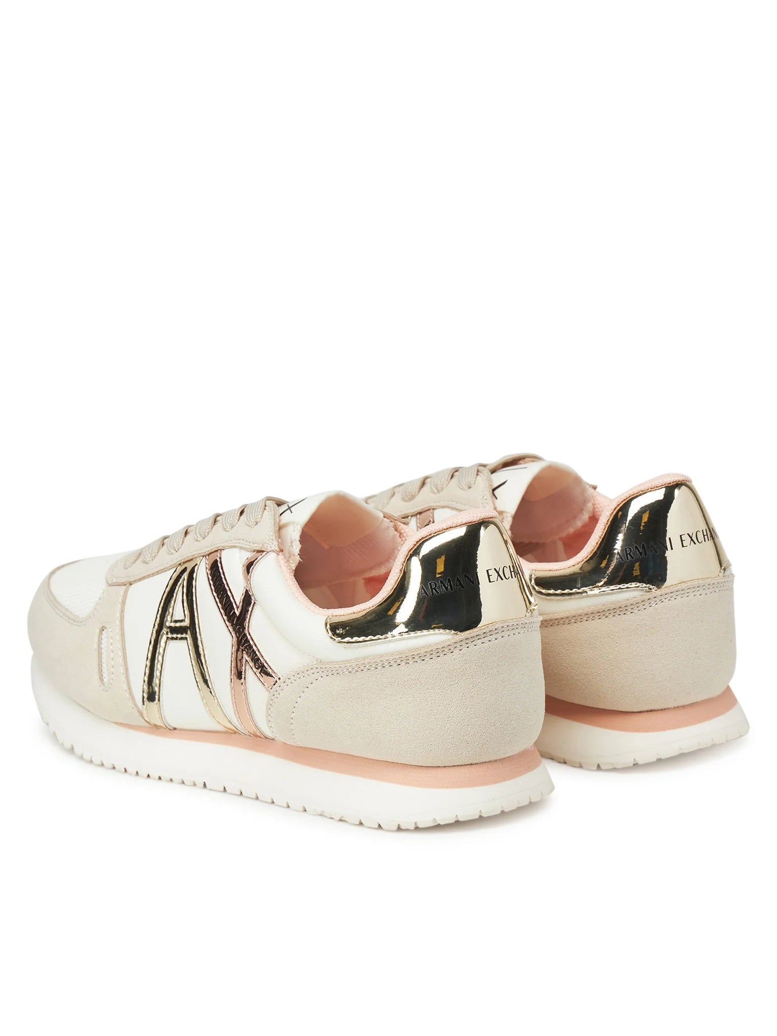 Armani Exchange Sapatilhas Sneakers Shoes Xdx031 Xv137 White Rose Branco Rose_shot3