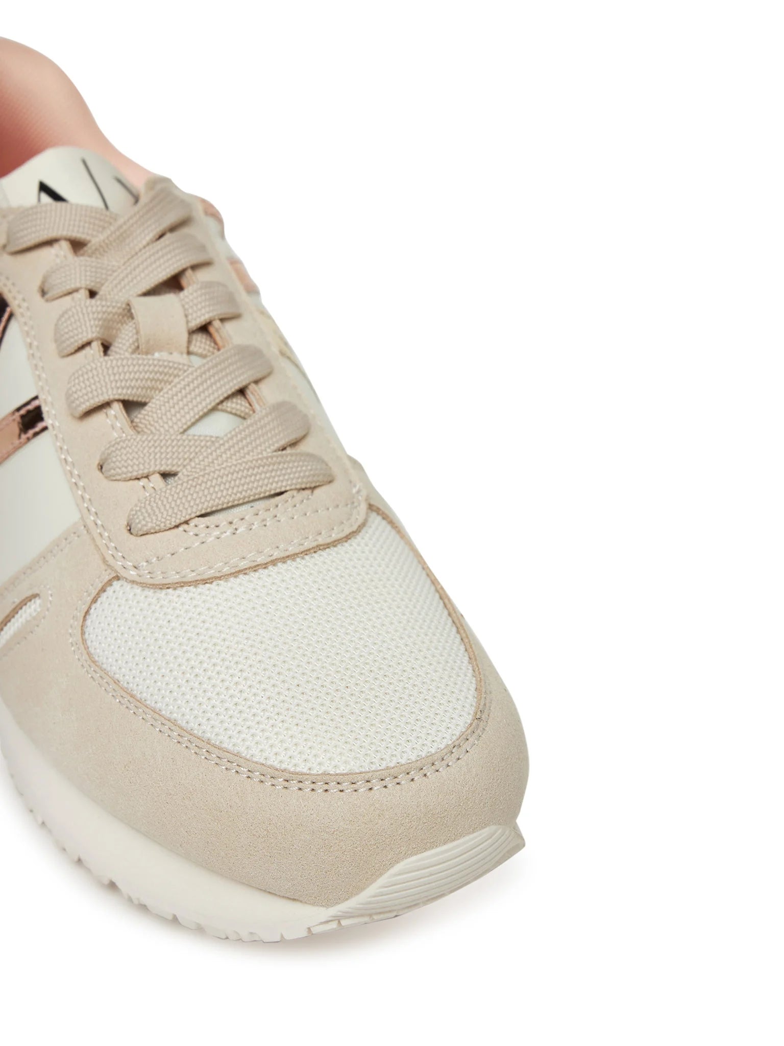 Armani Exchange Sapatilhas Sneakers Shoes Xdx031 Xv137 White Rose Branco Rose_shot4