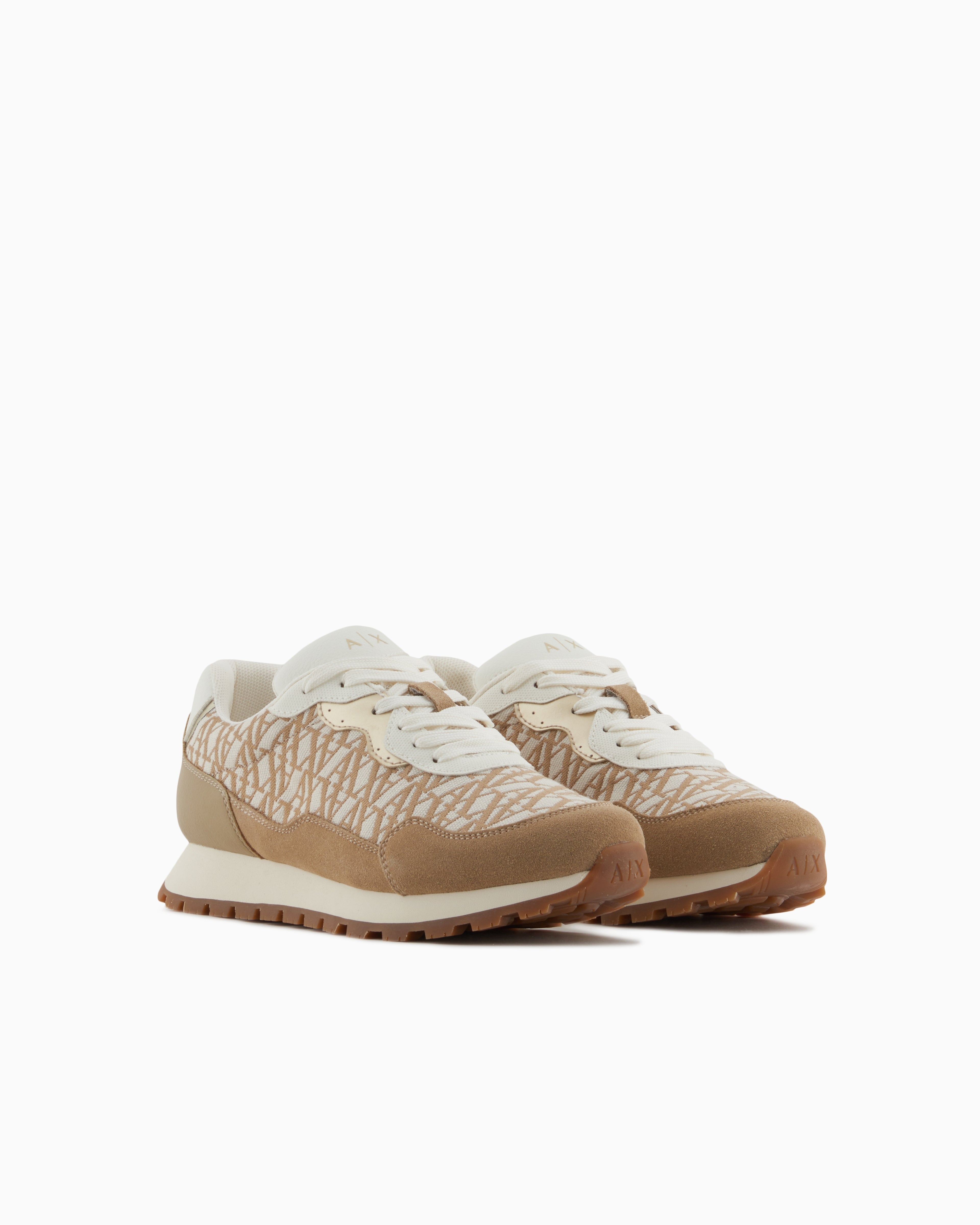 Armani Exchange Sapatilhas Sneakers Shoes Xdx192 Xv941 Beige.logo Beige_shot3