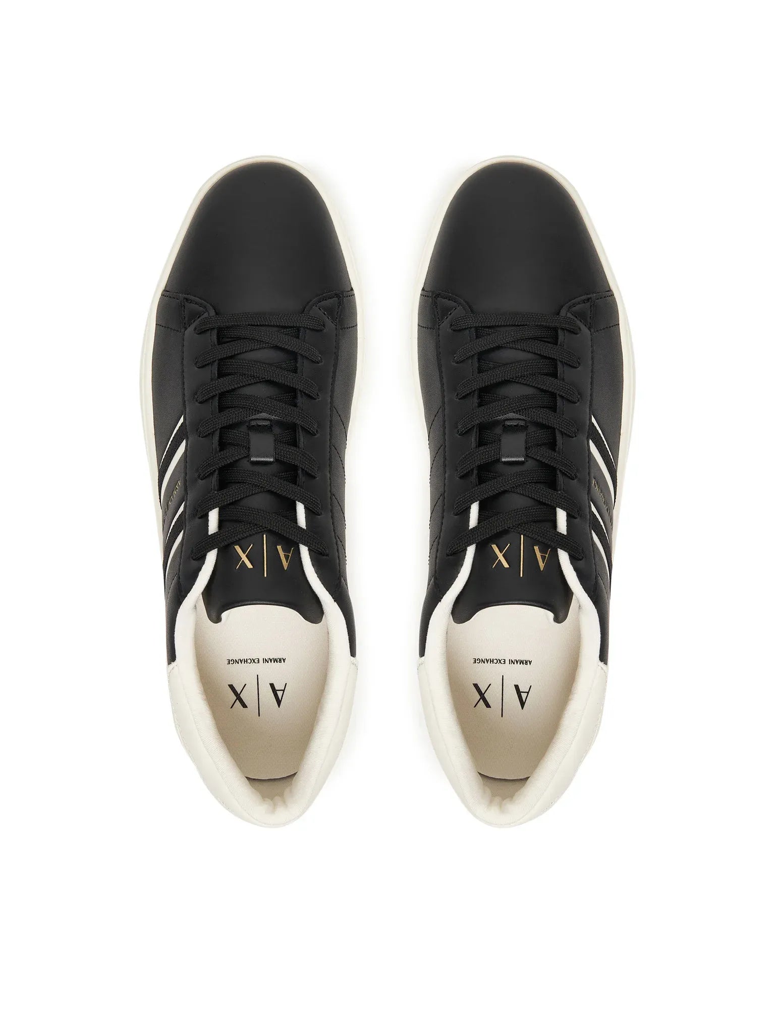 Armani Exchange Sapatilhas Sneakers Shoes Xm002198 Af21421 Blk White Preto Branco_shot6