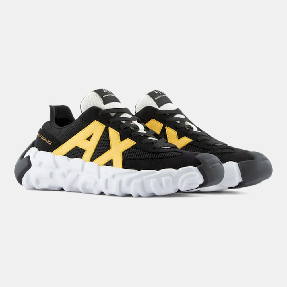 Armani Exchange Sapatilhas Sneakers Shoes Xux153 Xv611 Blk Yellow Preto Amarelo Shot6
