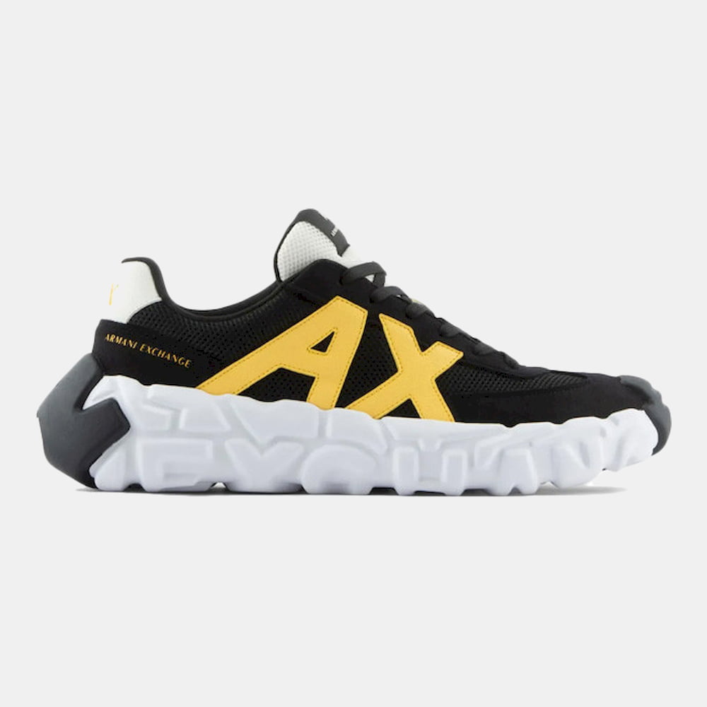 Armani Exchange Sapatilhas Sneakers Shoes Xux153 Xv611 Blk Yellow Preto Amarelo Shot8