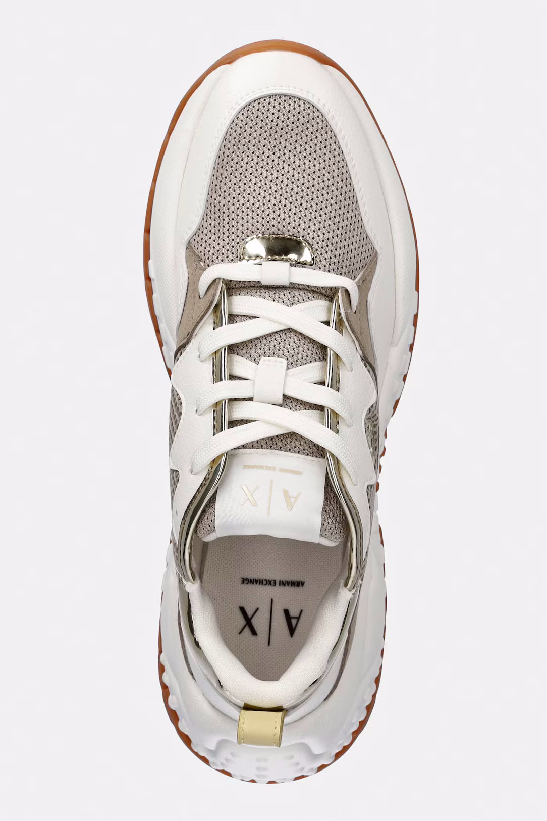 Armani Exchange Sapatilhas Sneakers Shoes Xw002784 Af25160 White Sand Branco Sand_shot3