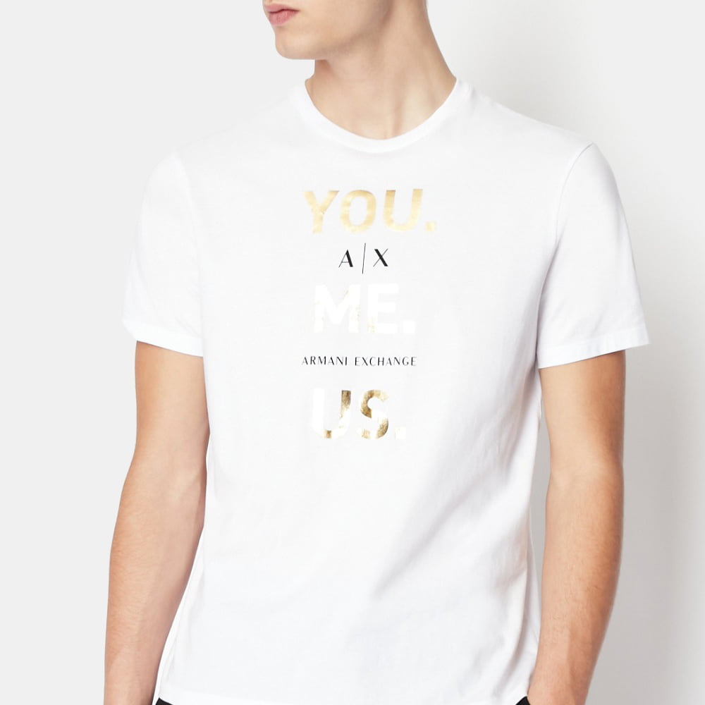 Armani Exchange T Shirt 6lztax Zjfcz White Branco Shot1