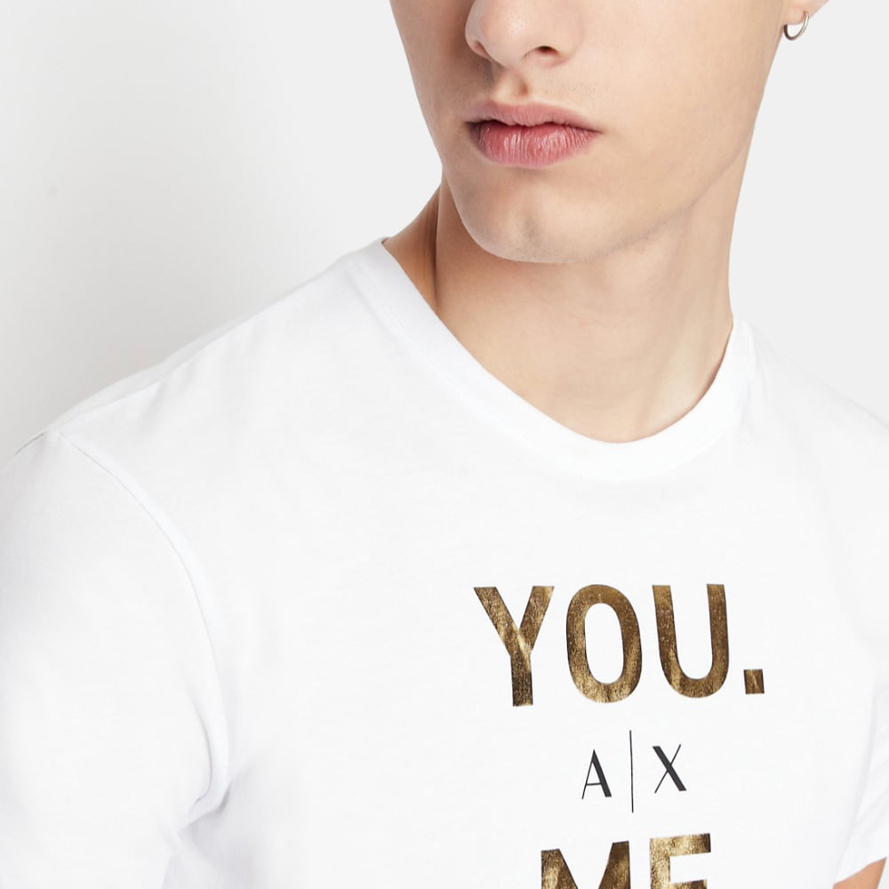Armani Exchange T Shirt 6lztax Zjfcz White Branco Shot3