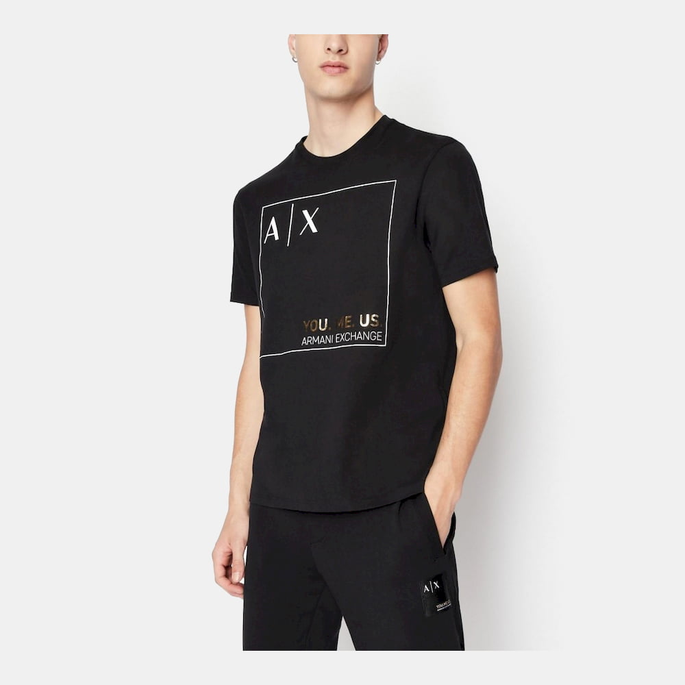 Armani Exchange T Shirt 6lztay Zjfcz Black Preto Shot8