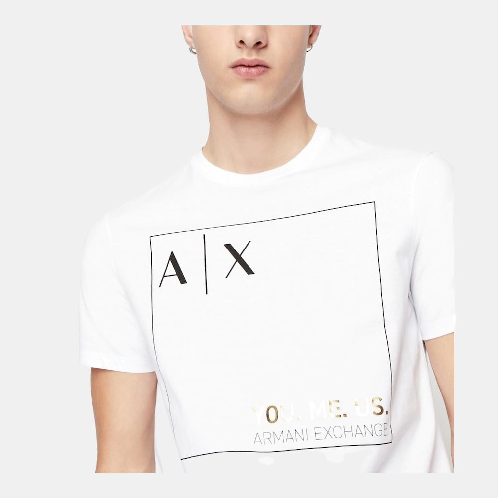 Armani Exchange T Shirt 6lztay Zjfcz White Branco Shot2