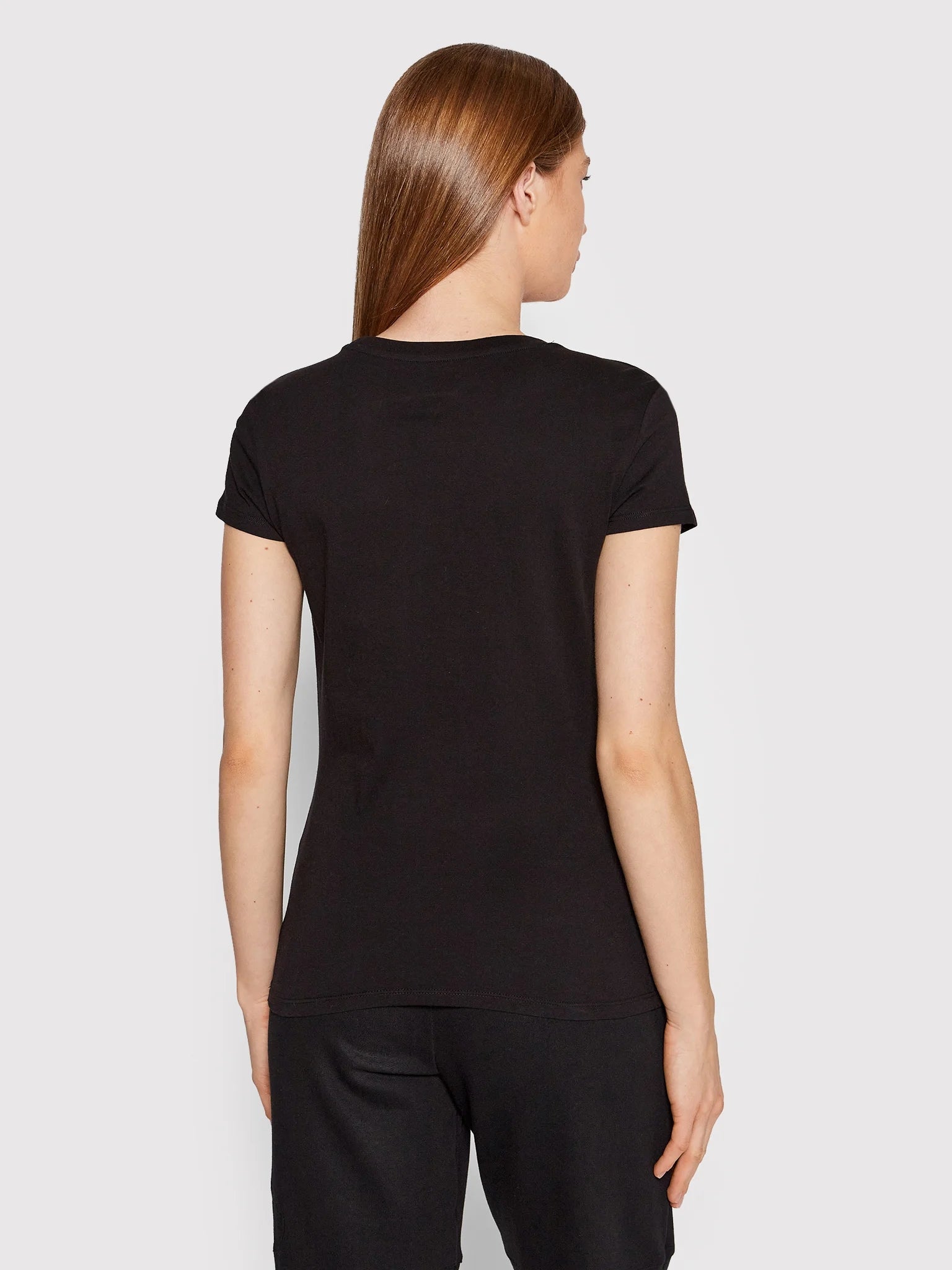 Armani Exchange T Shirt 8nytdl Yj73z Blk Gold Preto Ouro_shot2